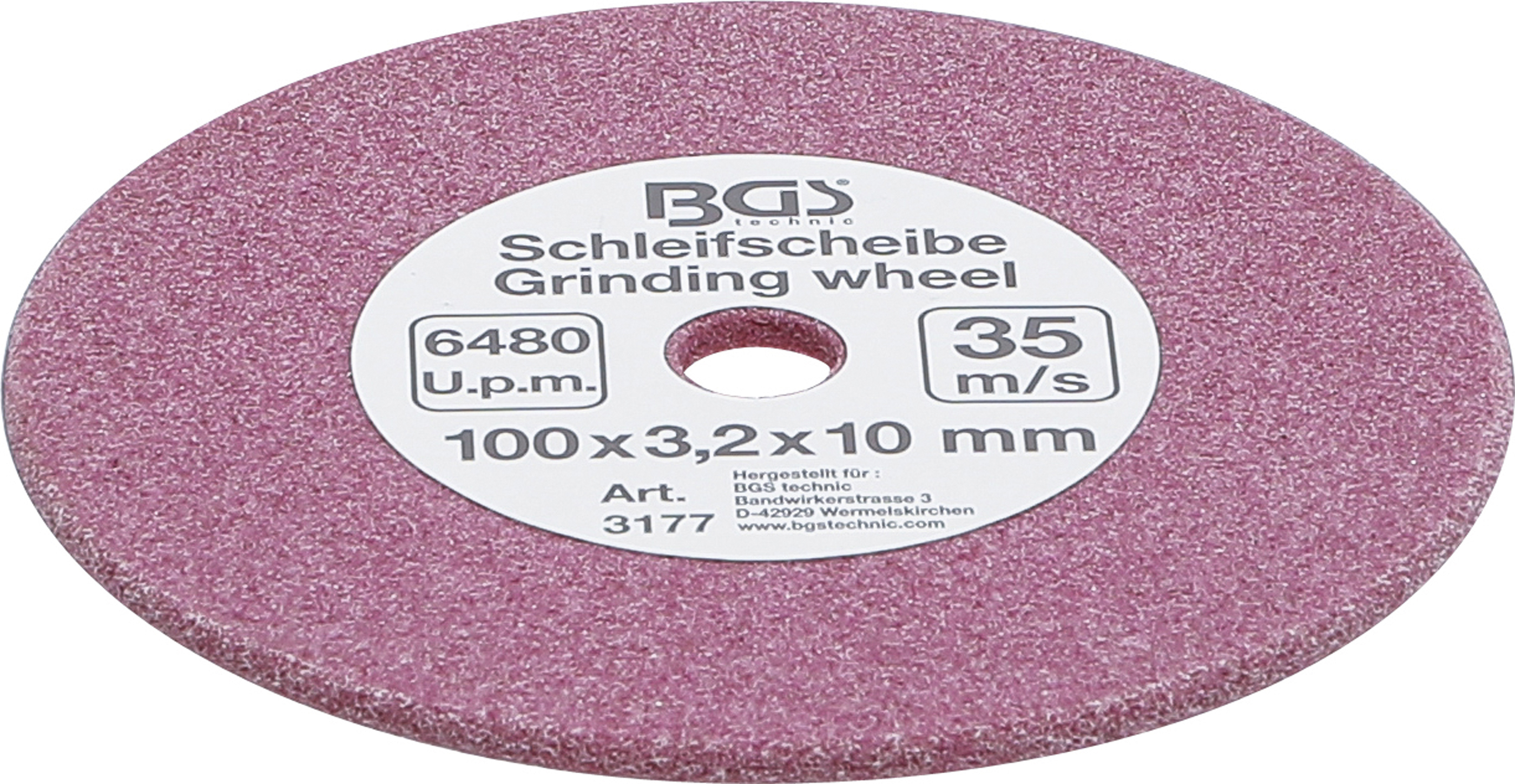 BGS Schleifscheibe | für Art. 3180 | Ø 100 x 3,2 x 10 mm