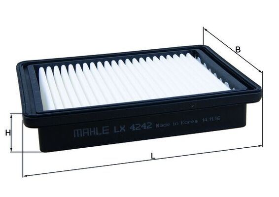 Luftfilter “KNECHT Filtereinsatz , 204,5 mm, 155 mm”