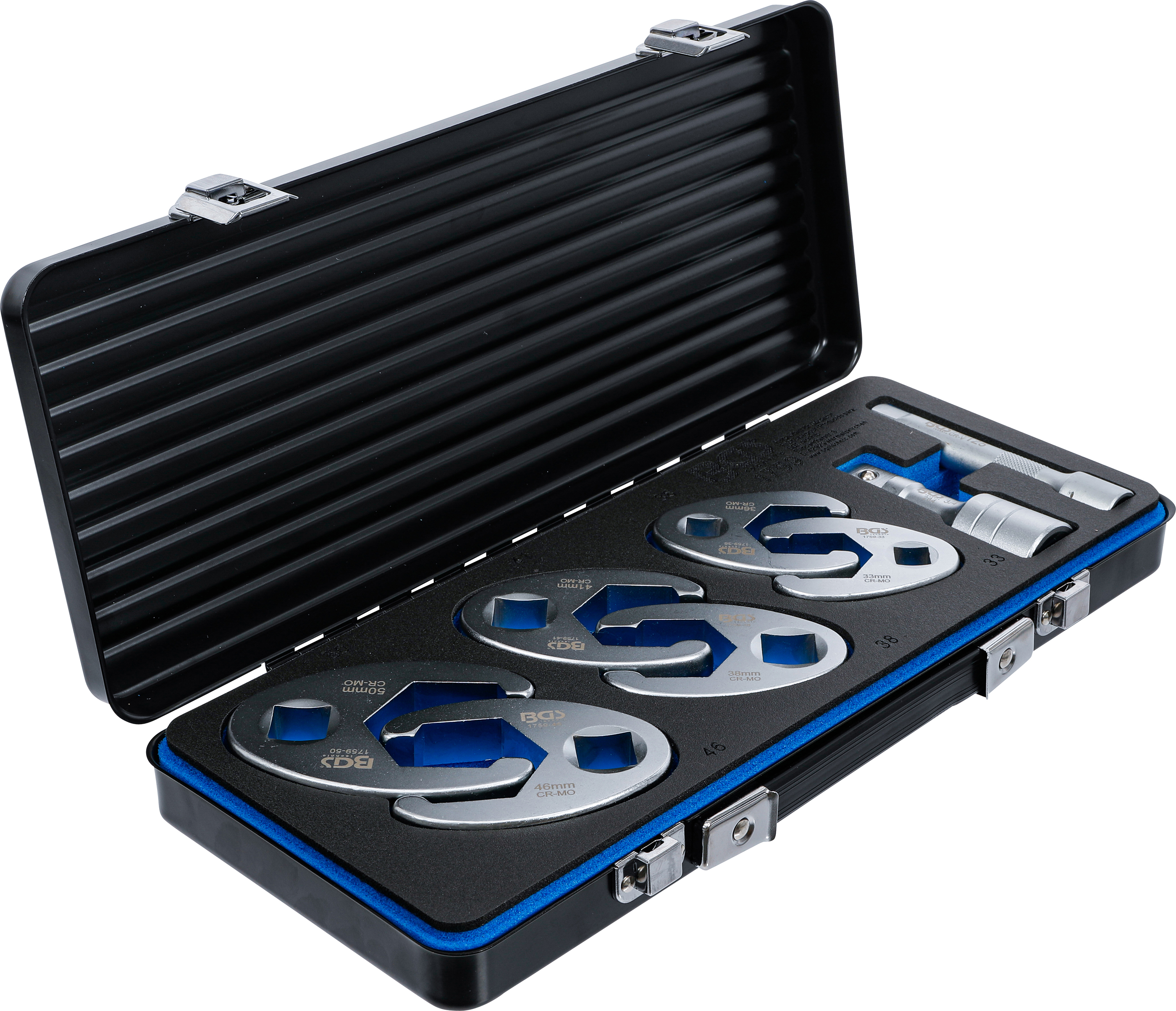 BGS Hahnenfußschlüssel-Satz | Antrieb Innenvierkant 12,5 mm (1/2") / 20 mm (3/4") | 8-tlg.