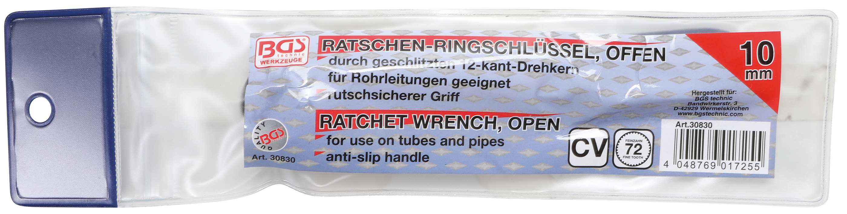 BGS Ratschen-Ringschlüssel, offen | SW 10 mm