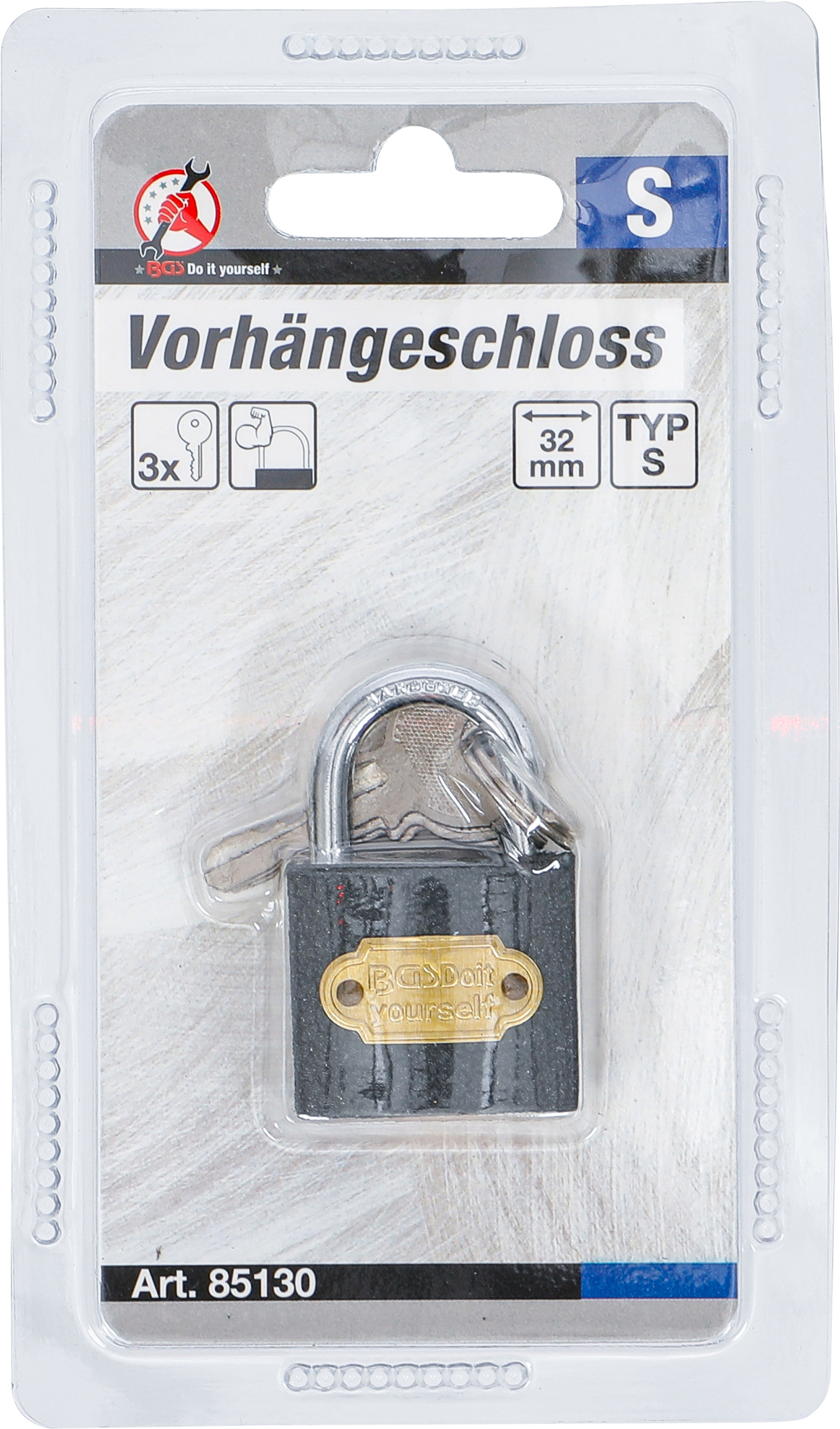 BGS Vorhängeschloss | Typ S | 32 mm