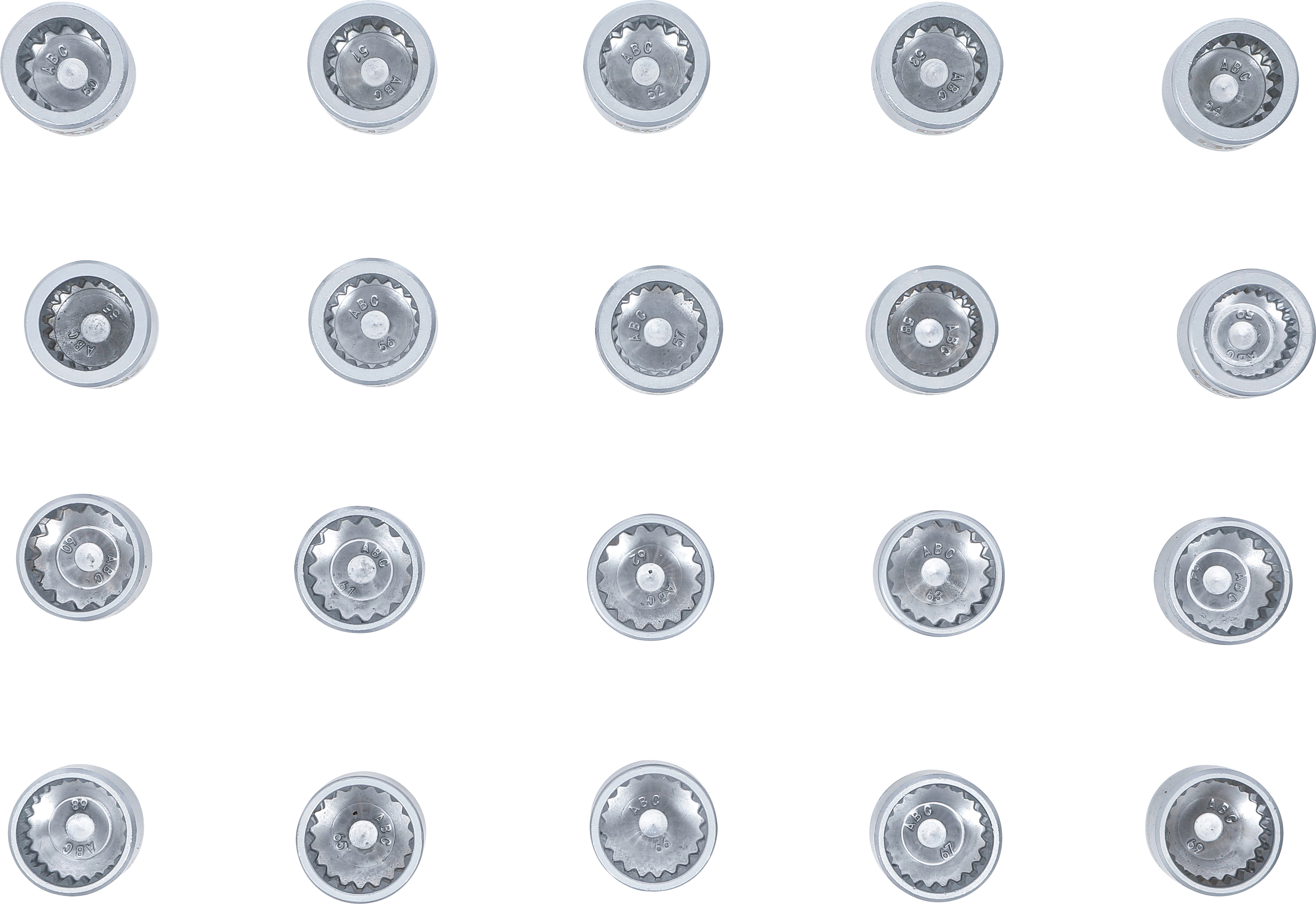 BGS Werkstattwageneinlage 1/6: Felgenschloss-Werkzeugsatz für Porsche und VW Touareg | 20-tlg.
