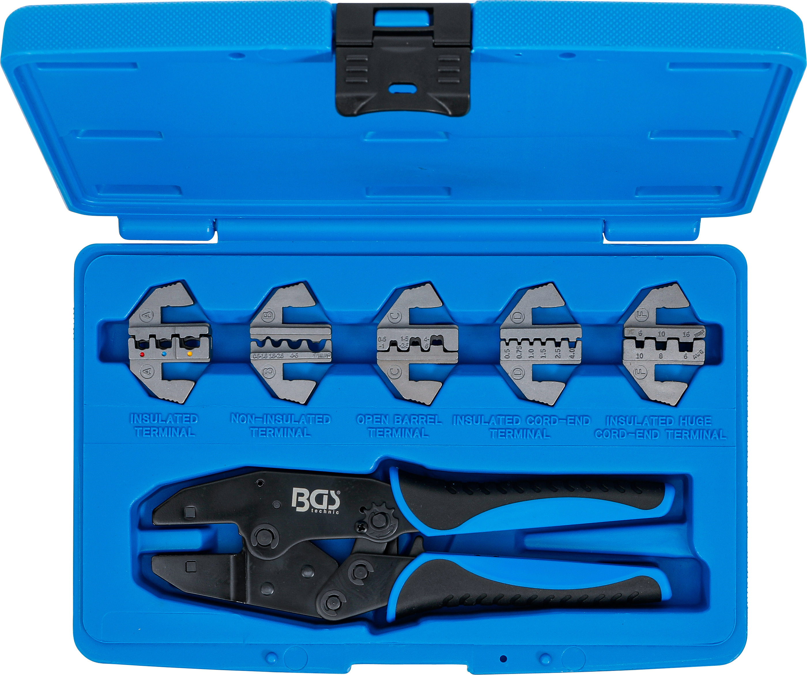 BGS Crimpzangen-Satz | mit 5 Paar Backen
