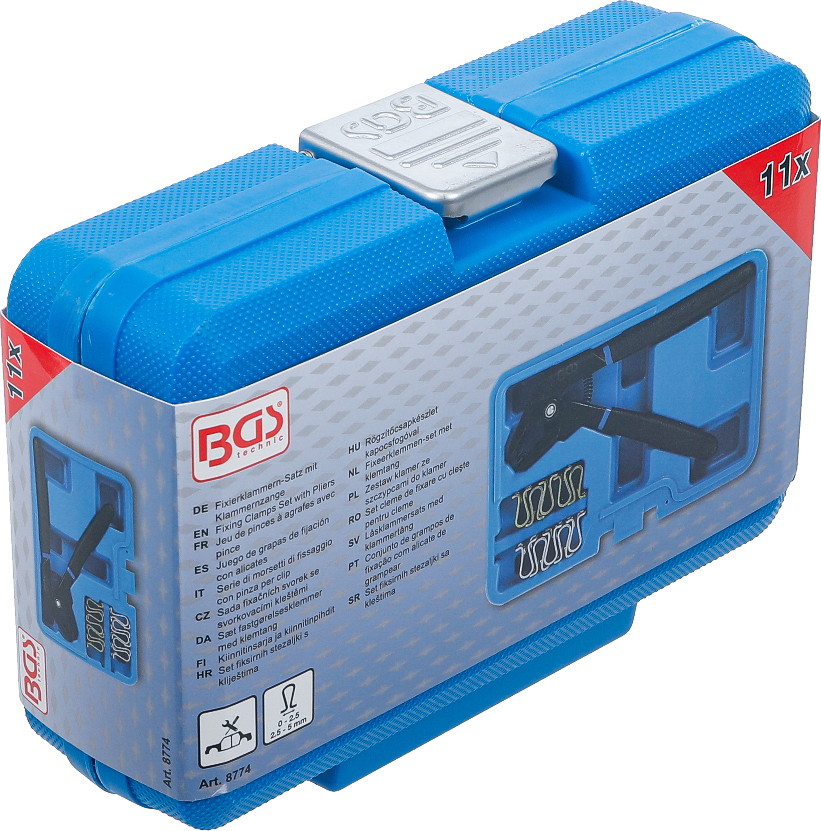 BGS Fixierklammern-Satz mit Klammernzange | 11-tlg.