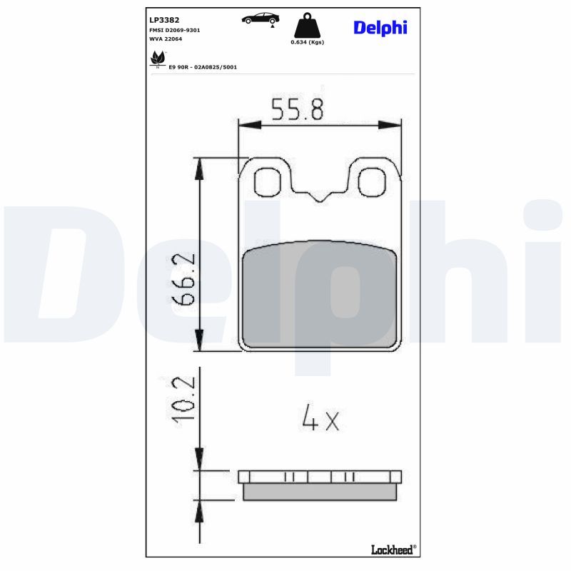 Bremsbelagsatz, Scheibenfeststellbremse