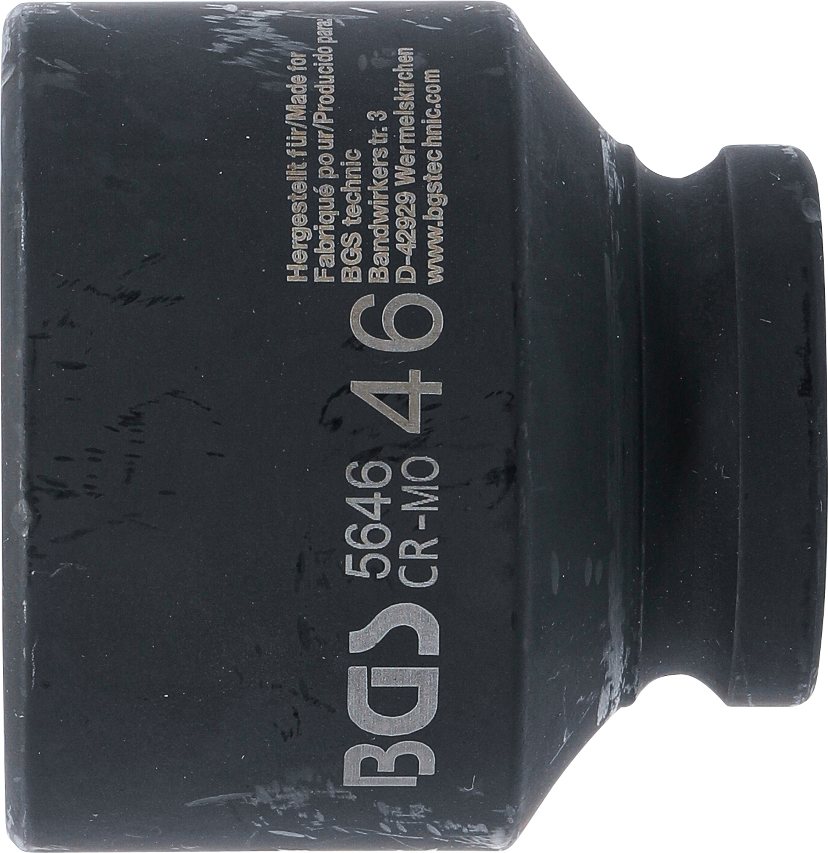 BGS Kraft-Steckschlüssel-Einsatz Sechskant | Antrieb Innenvierkant 20 mm (3/4") | SW 46 mm