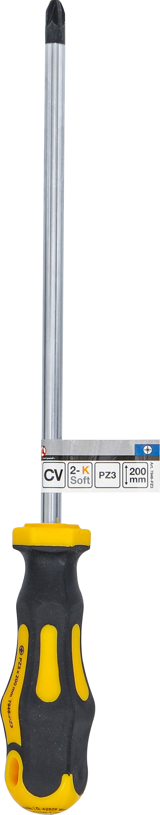 BGS Schraubendreher | Kreuzschlitz PZ3 | Klingenlänge 200 mm