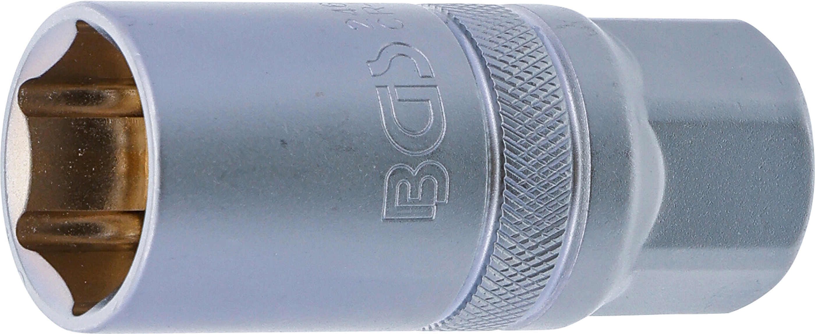 BGS Zündkerzen-Einsatz mit Magnet, Sechskant | Antrieb Innenvierkant 12,5 mm (1/2") | SW 21 mm