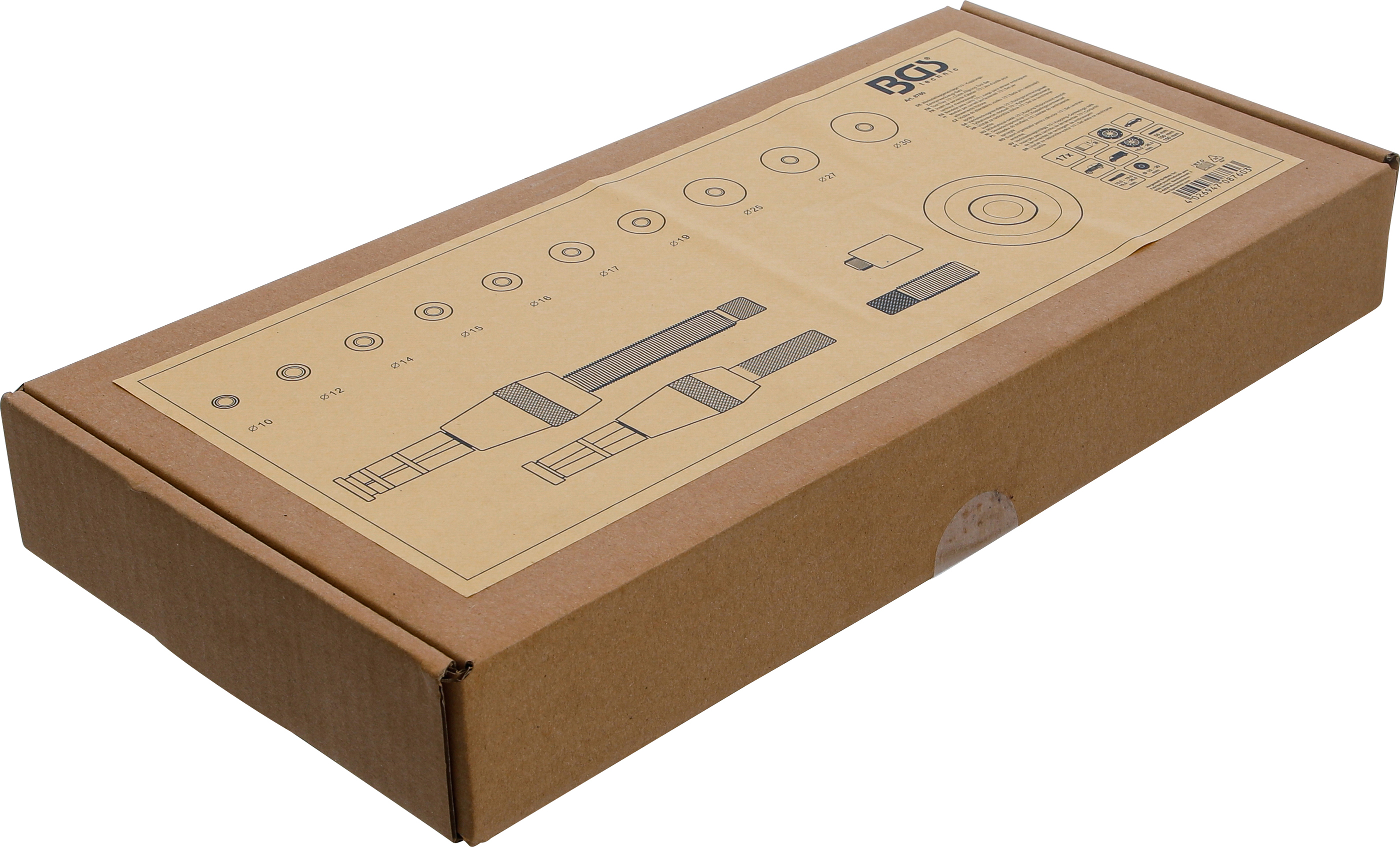 BGS Werkstattwageneinlage 1/3 | Kupplungs-Zentrierwerkzeug-Satz | 17 tlg.