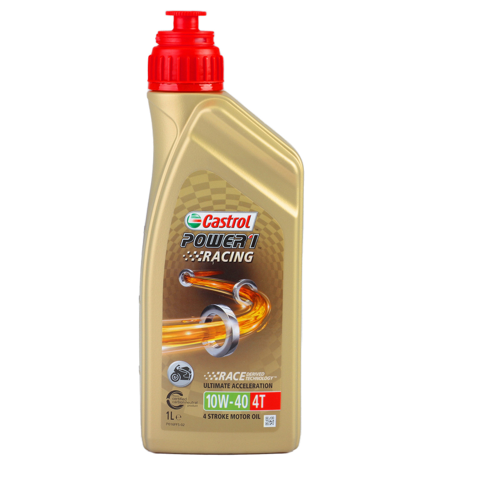 10W-40 Castrol Power 1 Racing Motorrad 4-Takt Motoröl 1 Liter