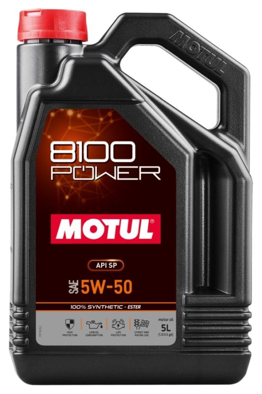 5W-50 Motul 8100 Power Motoröl 5 Liter
