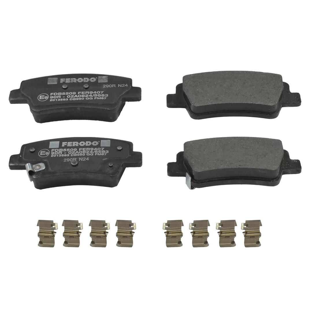 Bremsbelagsatz, Scheibenbremse