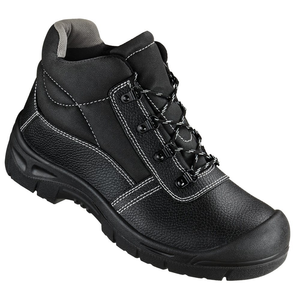 Sicherheitsschuh Schnürstiefel Rostock EN ISO 20345 S3 Schwarz