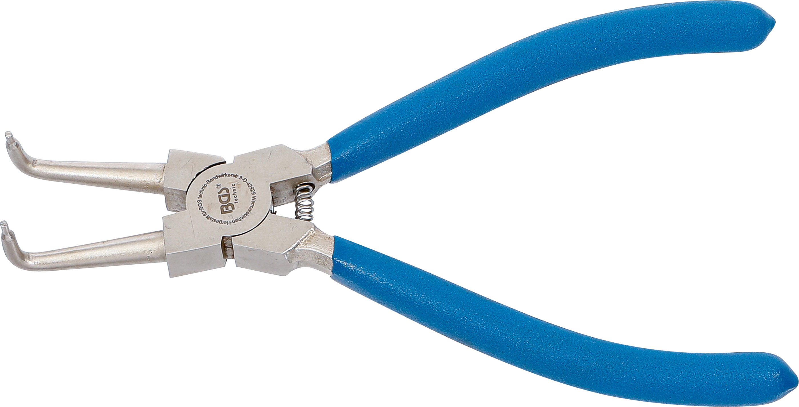 BGS Sprengringzange | abgewinkelt | für Innensprengringe | 175 mm