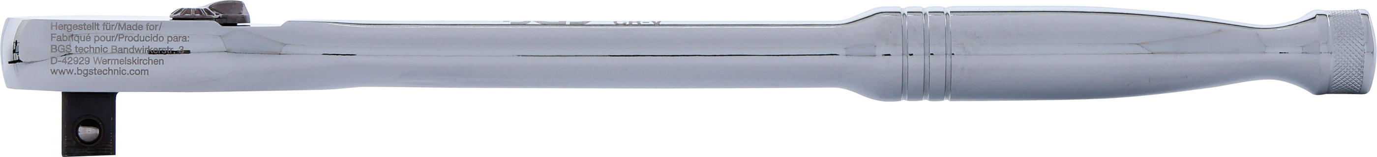 BGS Umschaltknarre | Vollstahl | feinverzahnt | Abtrieb Außenvierkant 12,5 mm (1/2")