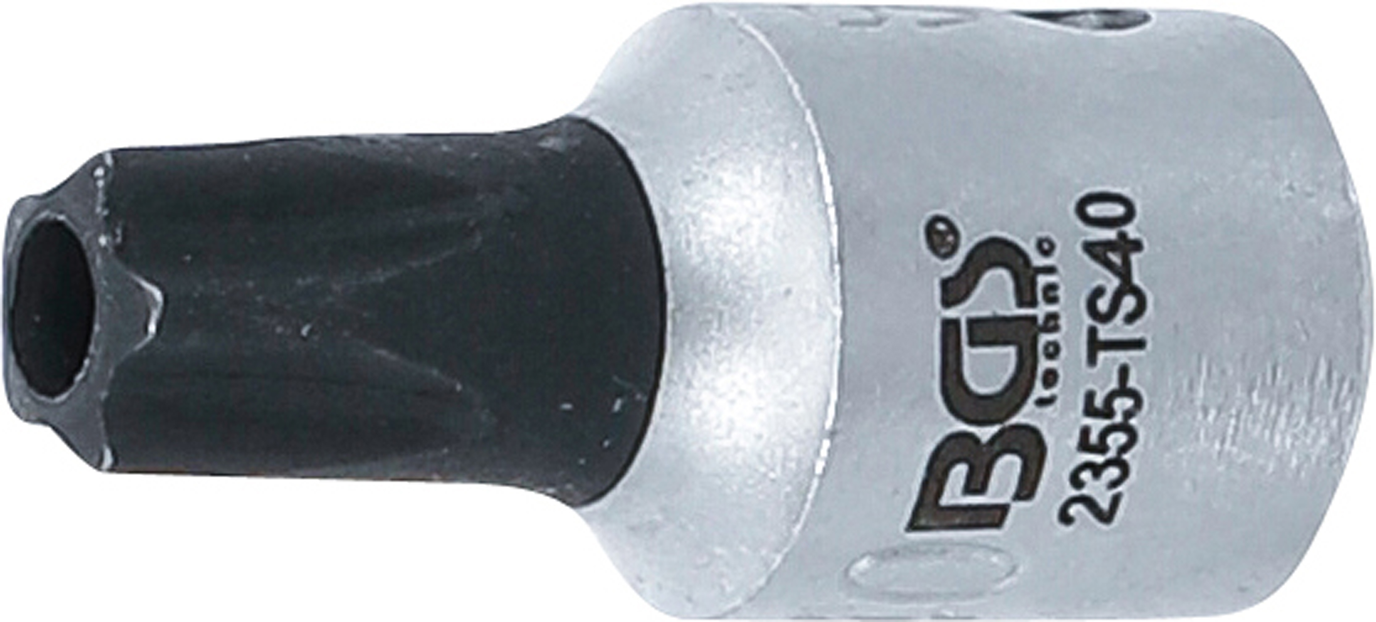 BGS Bit-Einsatz | Antrieb Innenvierkant 6,3 mm (1/4") | TS-Profil (für Torx Plus) mit Bohrung TS40