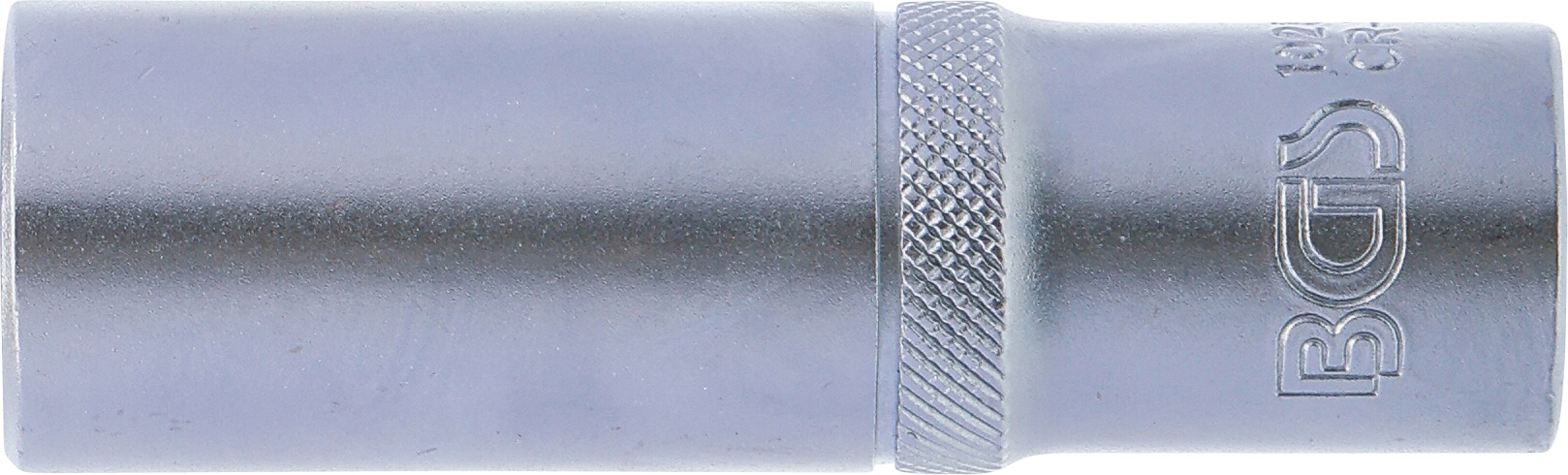 BGS Steckschlüssel-Einsatz Gear Lock, tief | Antrieb Innenvierkant 12,5 mm (1/2") | SW 17 mm