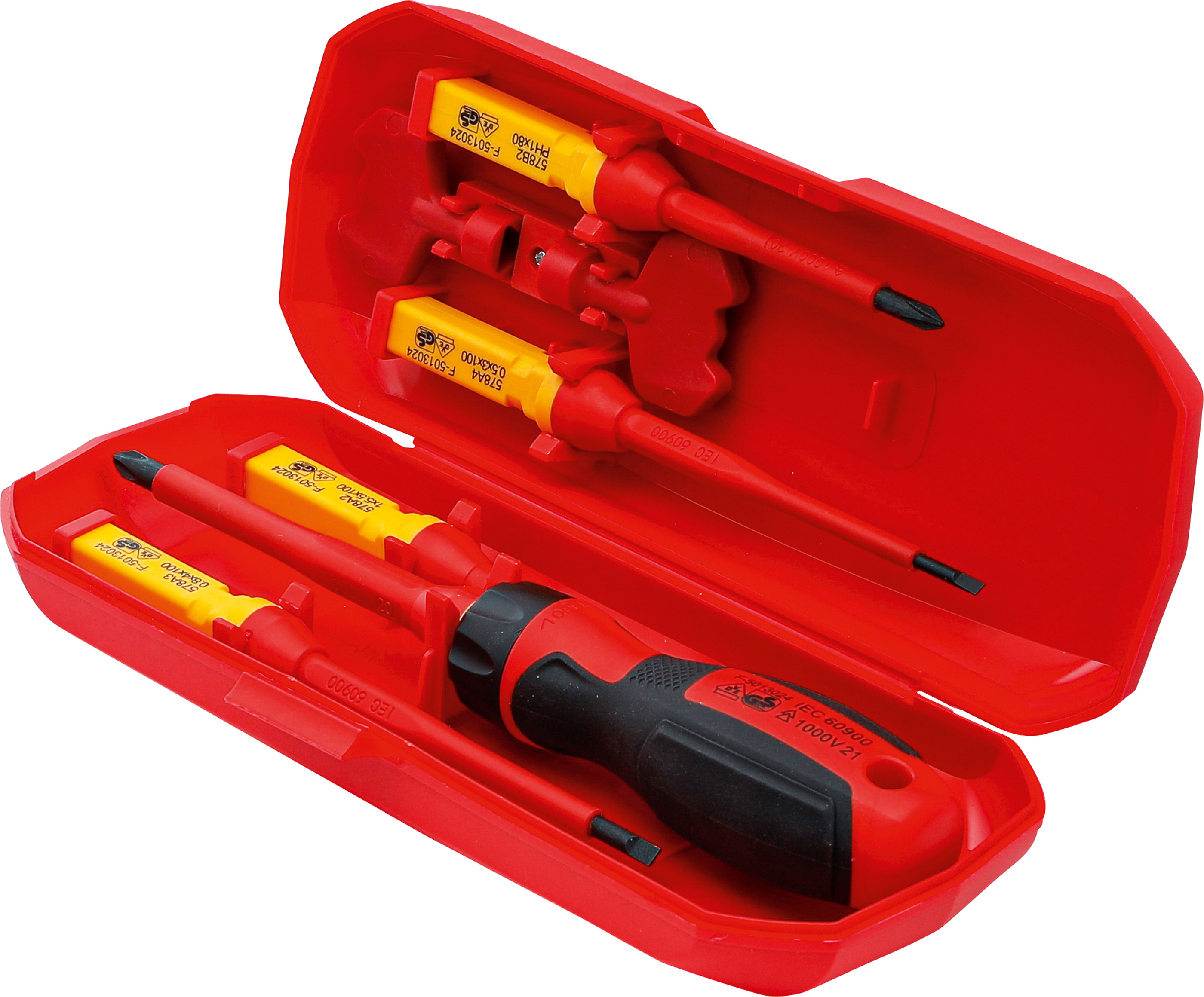 BGS VDE-Schraubendreher-Satz | mit Wechselklingen | 8-tlg.