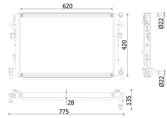 Niedertemperaturkühler, Ladeluftkühler