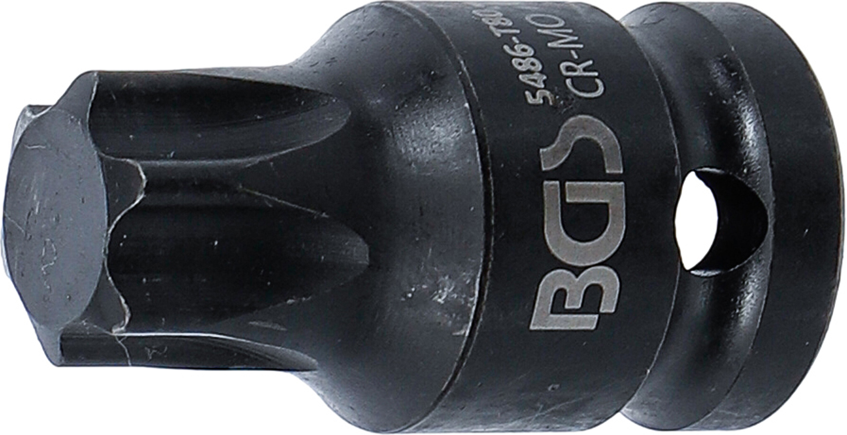 BGS Kraft-Bit-Einsatz | Länge 42 mm | Antrieb Innenvierkant 12,5 mm (1/2") | T-Profil (für Torx) T80