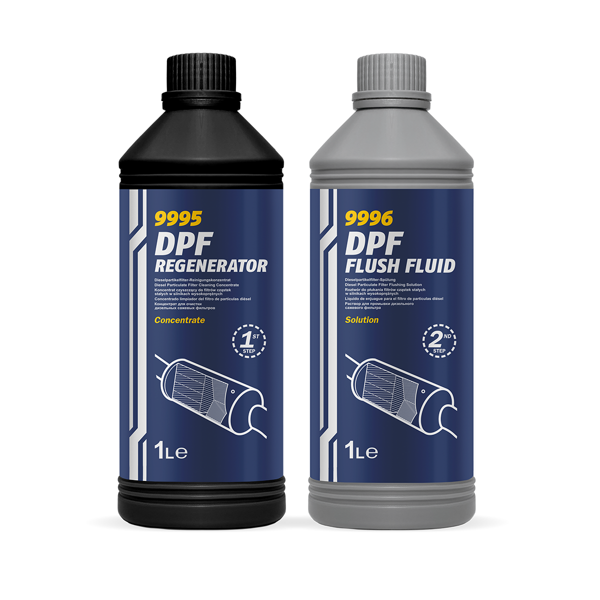Mannol 9995/9996 DPF Regenerator + Flush Fluid SET