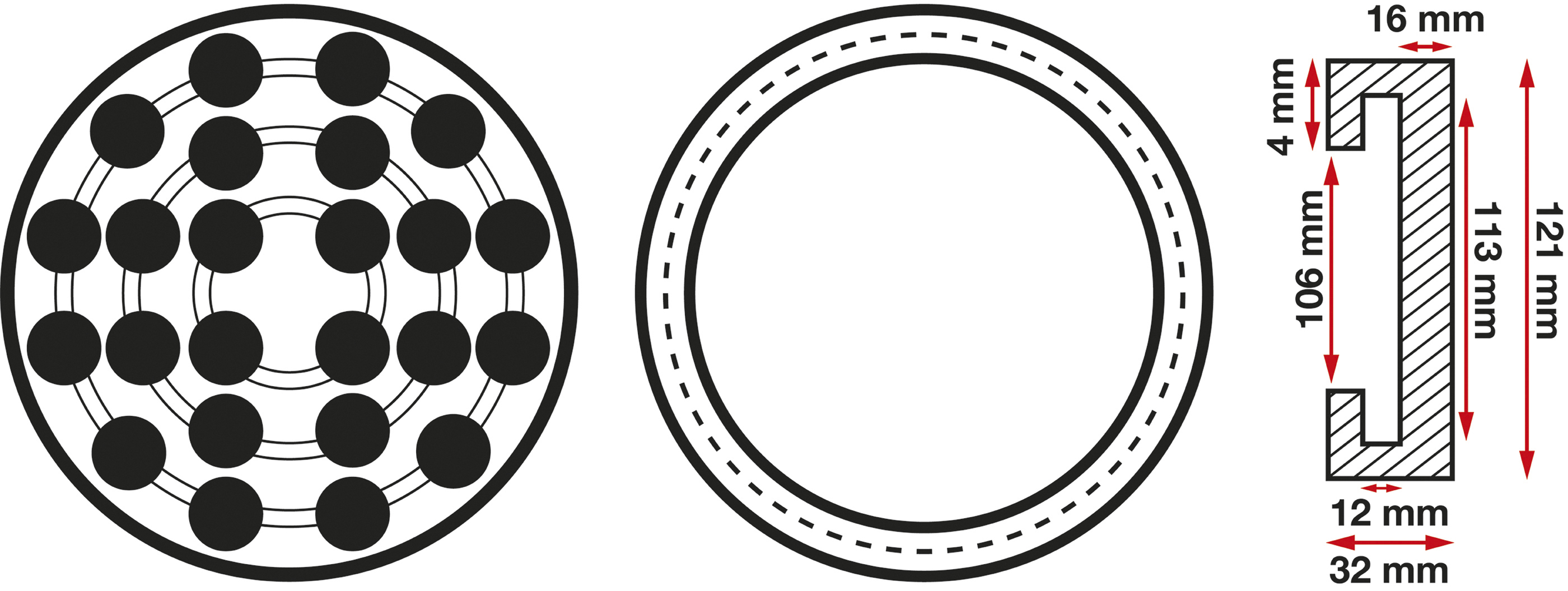 BGS Gummiteller | für Hebebühnen | Ø 120 mm