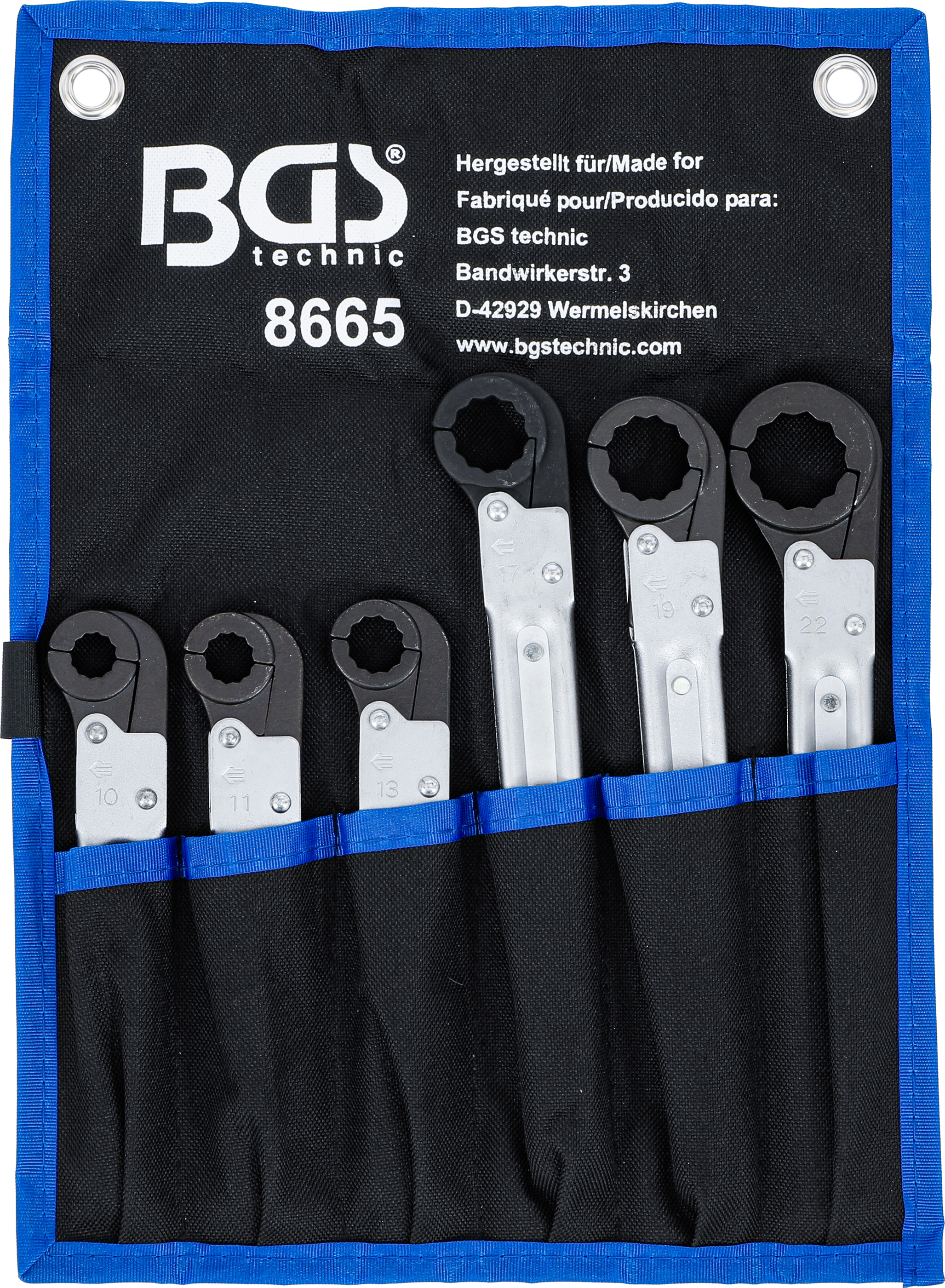 BGS Leitungs-Ratschenschlüssel-Satz | 6-tlg.