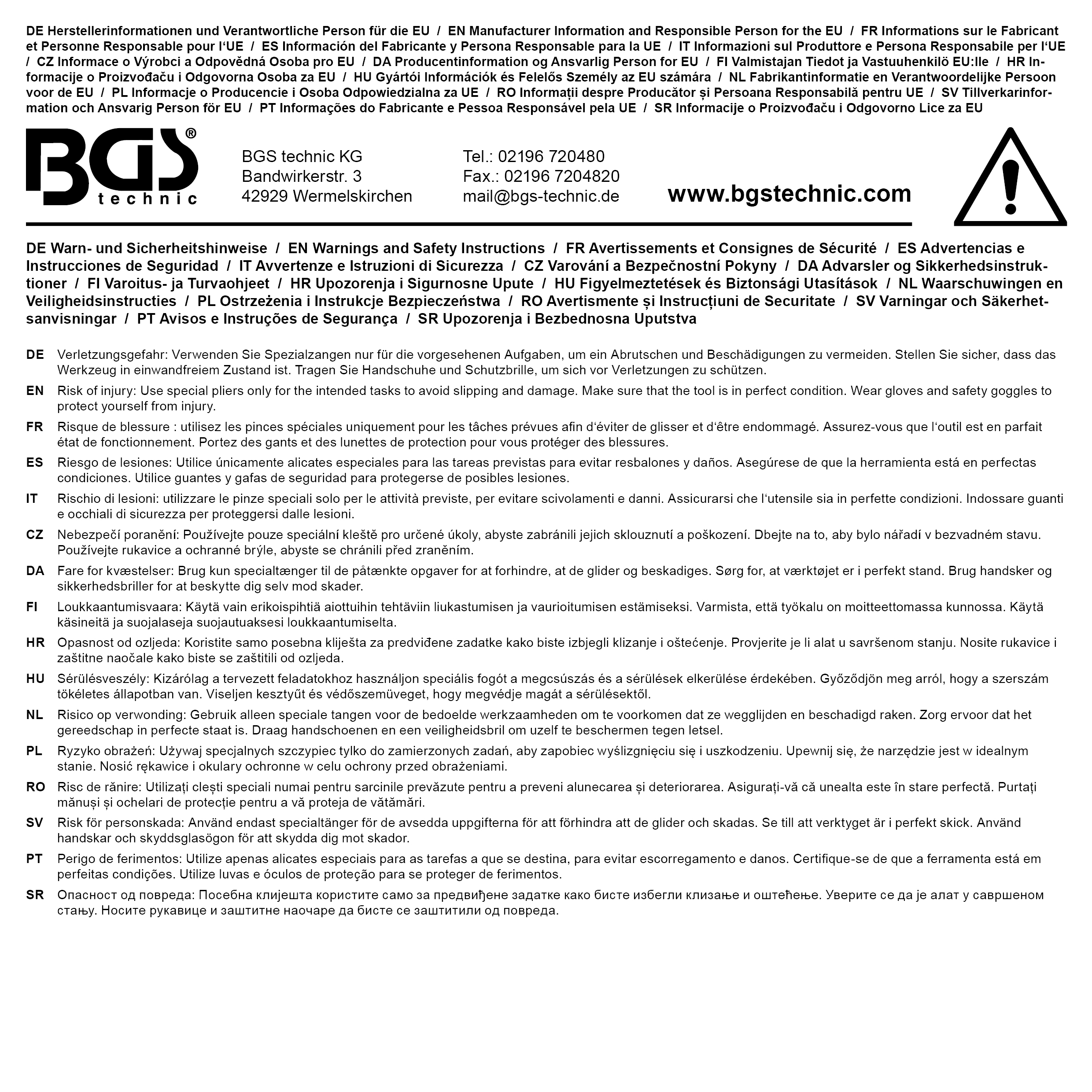 BGS Revolver-Lochzange und Ösenzange-Satz | 102-tlg.