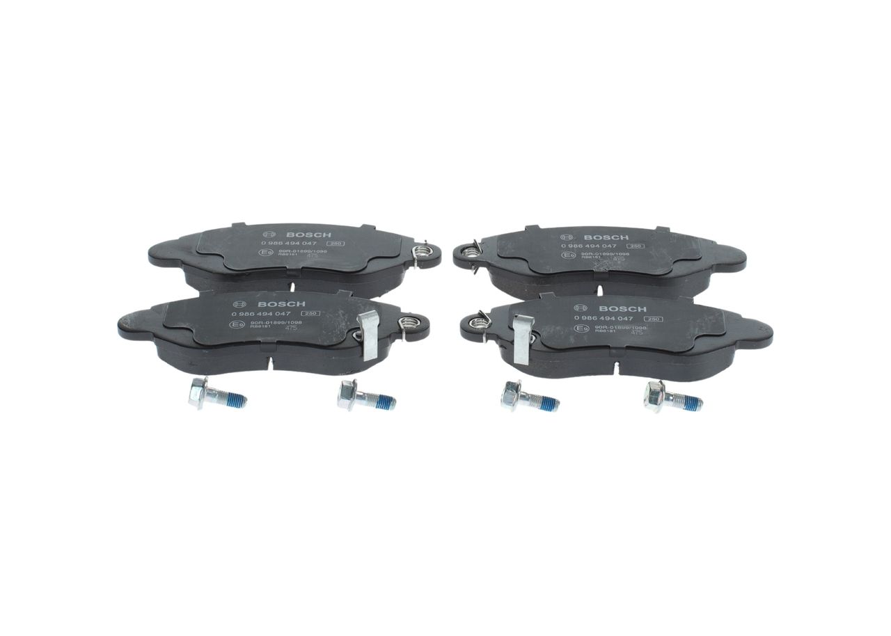 Bremsbelagsatz, Scheibenbremse