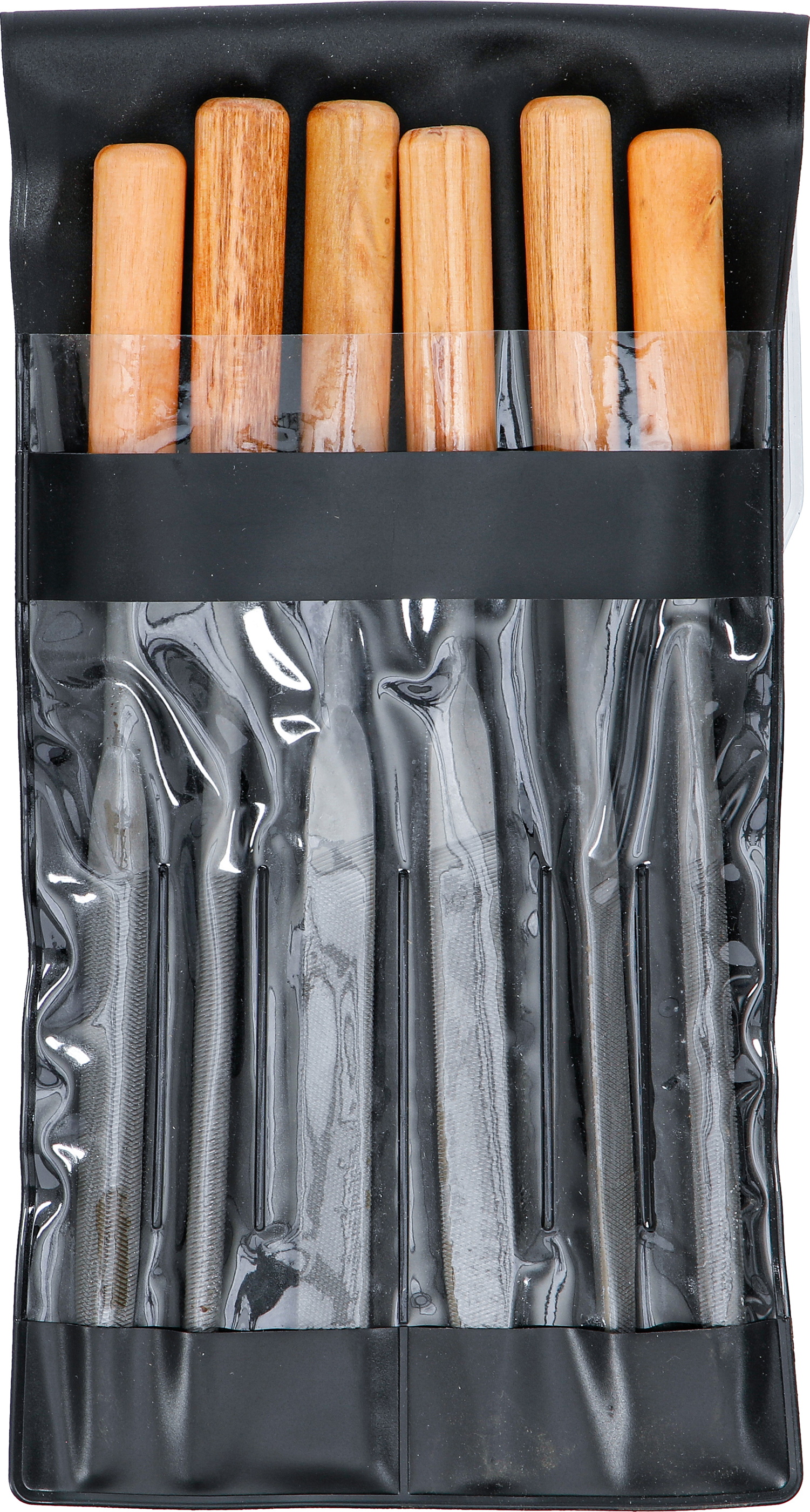 BGS Schlüsselfeilen-Satz | Holzheft | 100 mm | 6-tlg.