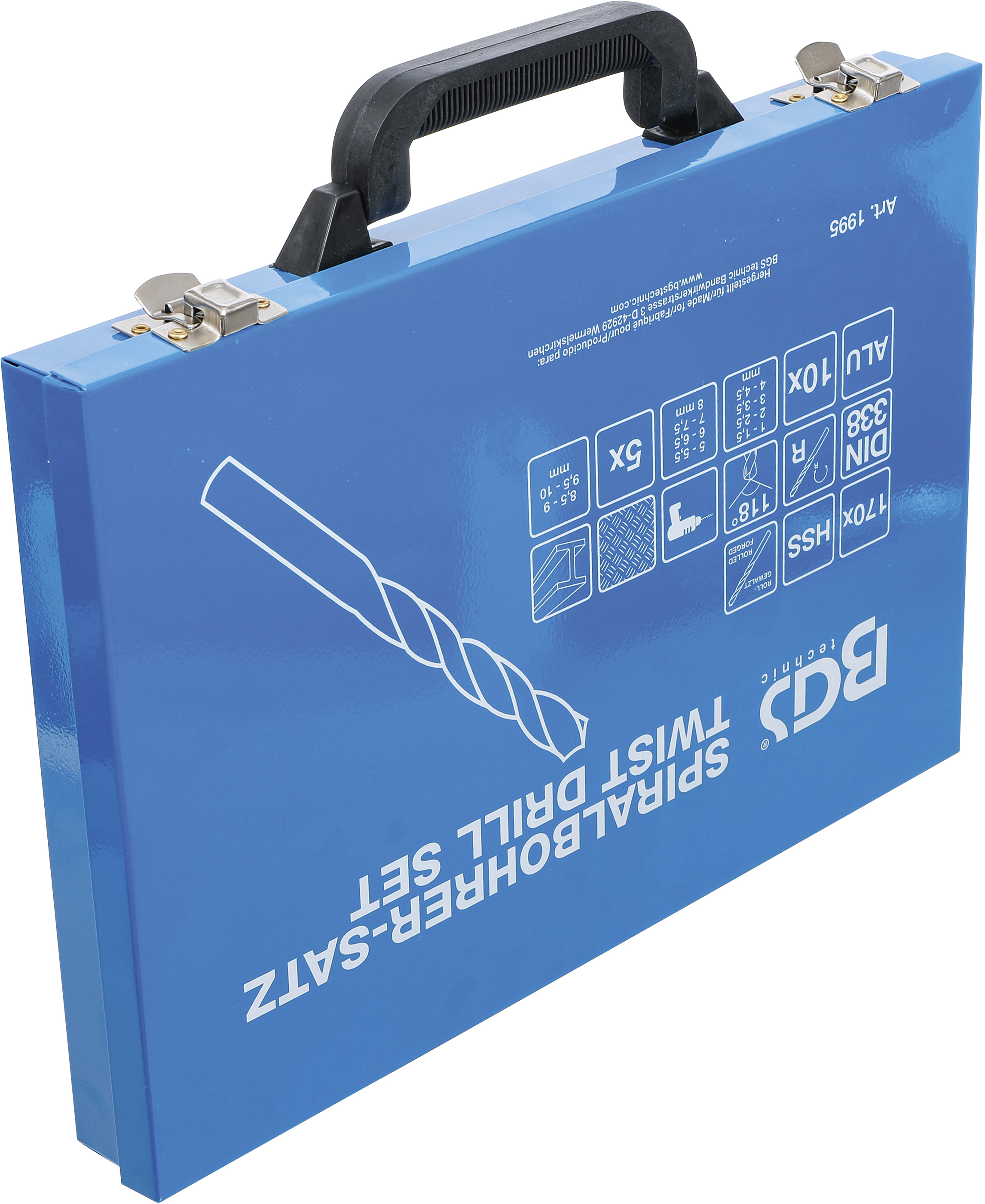 BGS Spiralbohrer-Satz | HSS | 1 - 10 mm | 170-tlg.