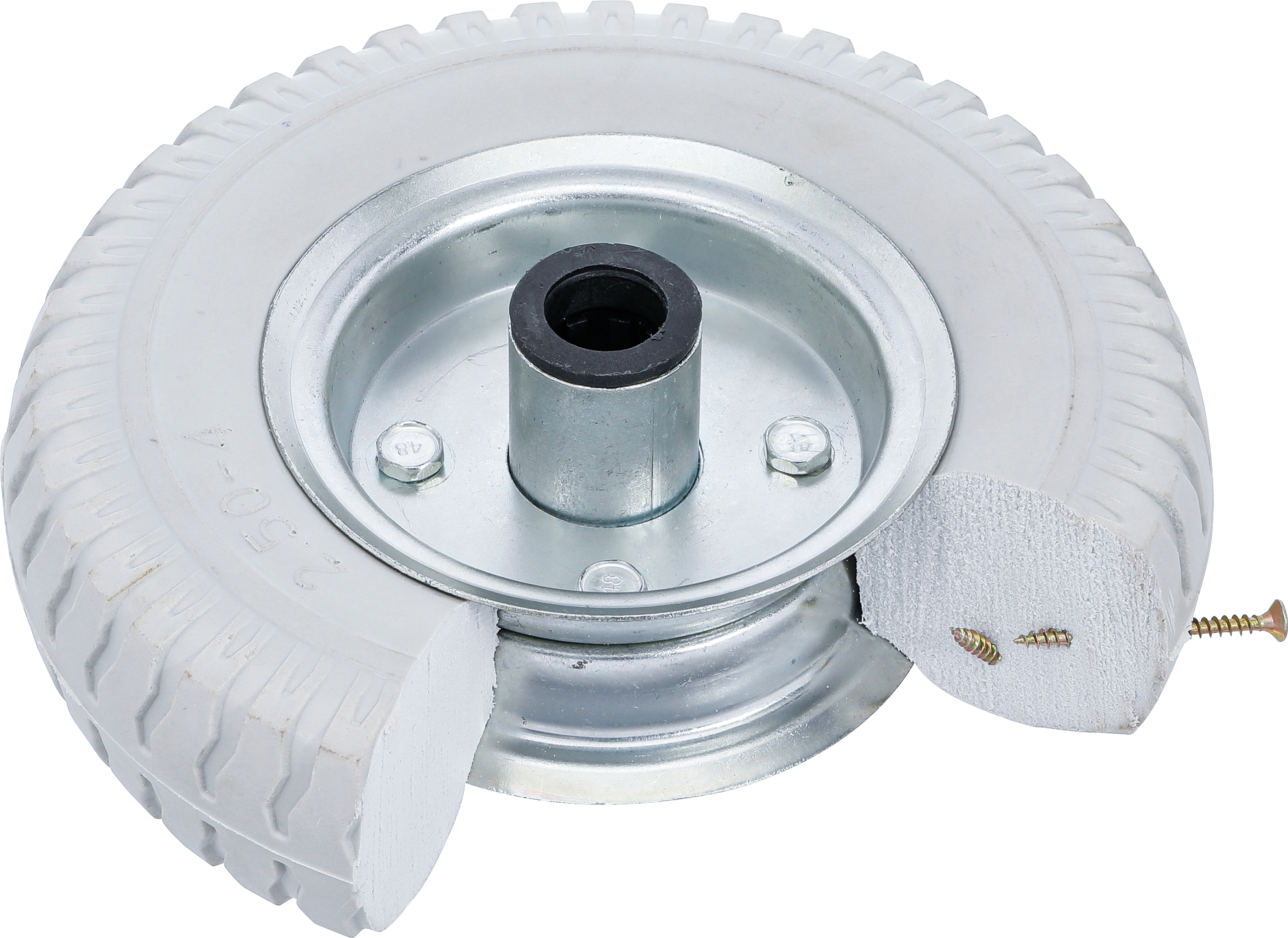 BGS Rad für Sackkarren / Bollerwagen | PU, grau | 220 mm