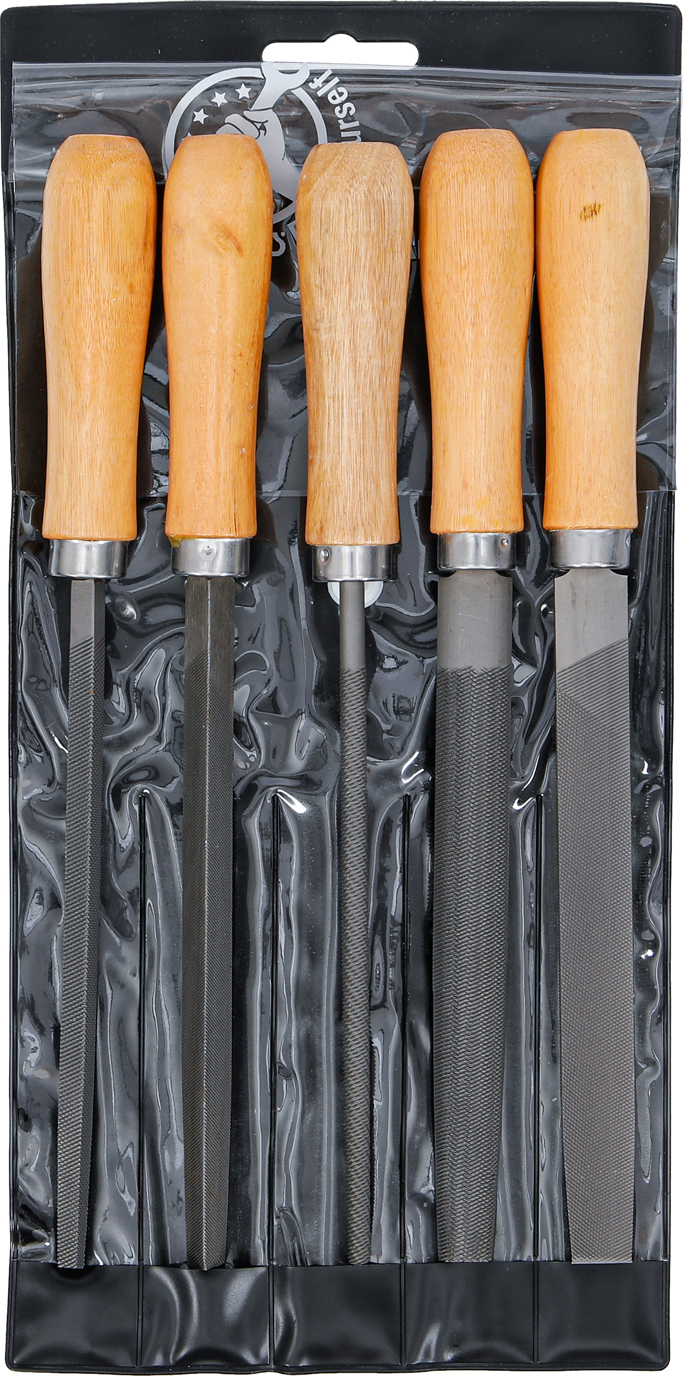 BGS Feilen-Satz | Holzheft | 150 mm | 5-tlg.