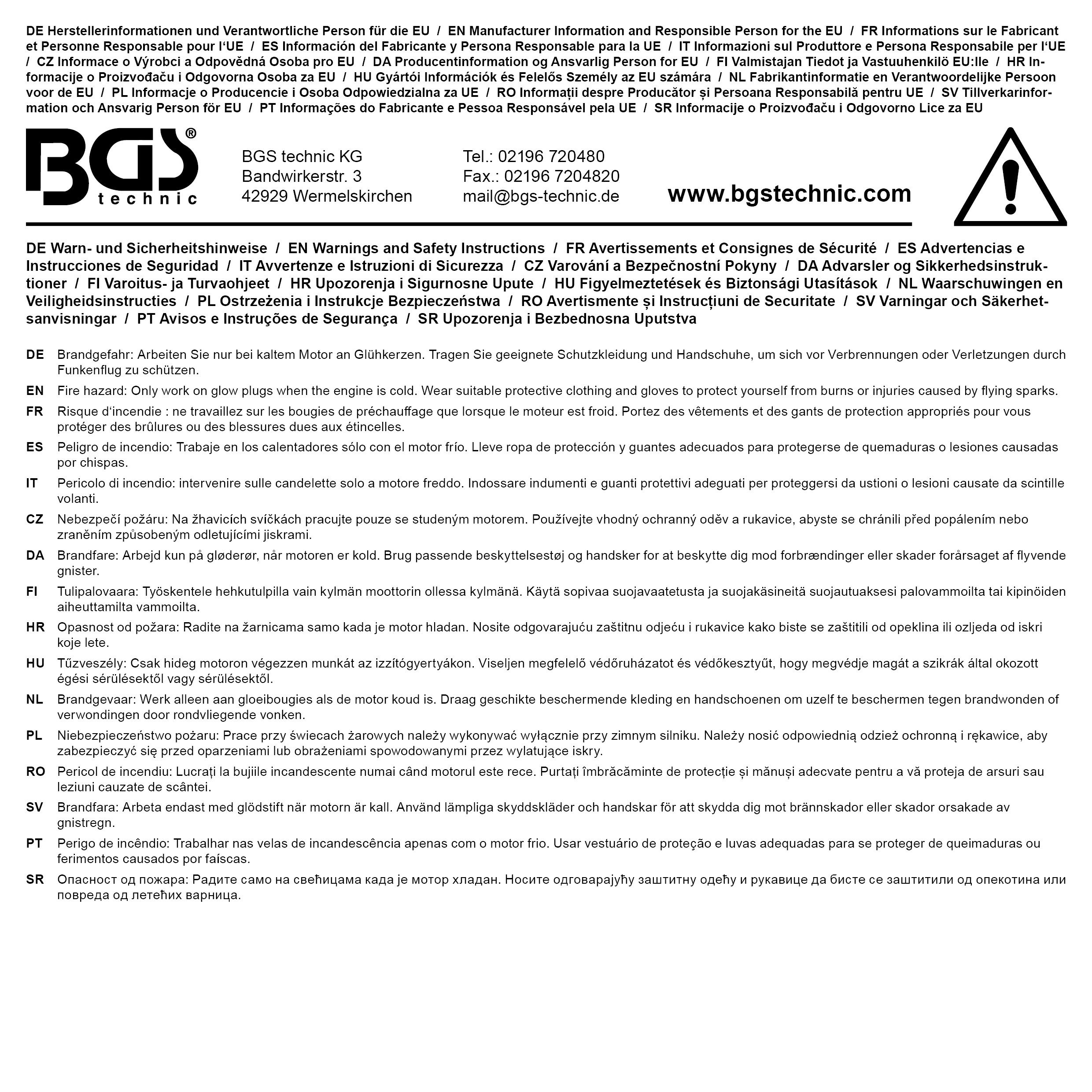 BGS Glüh- und Zündkerzen-Gelenk-Einsatz | Antrieb Innenvierkant 6,3 mm (1/4") | SW 8 mm