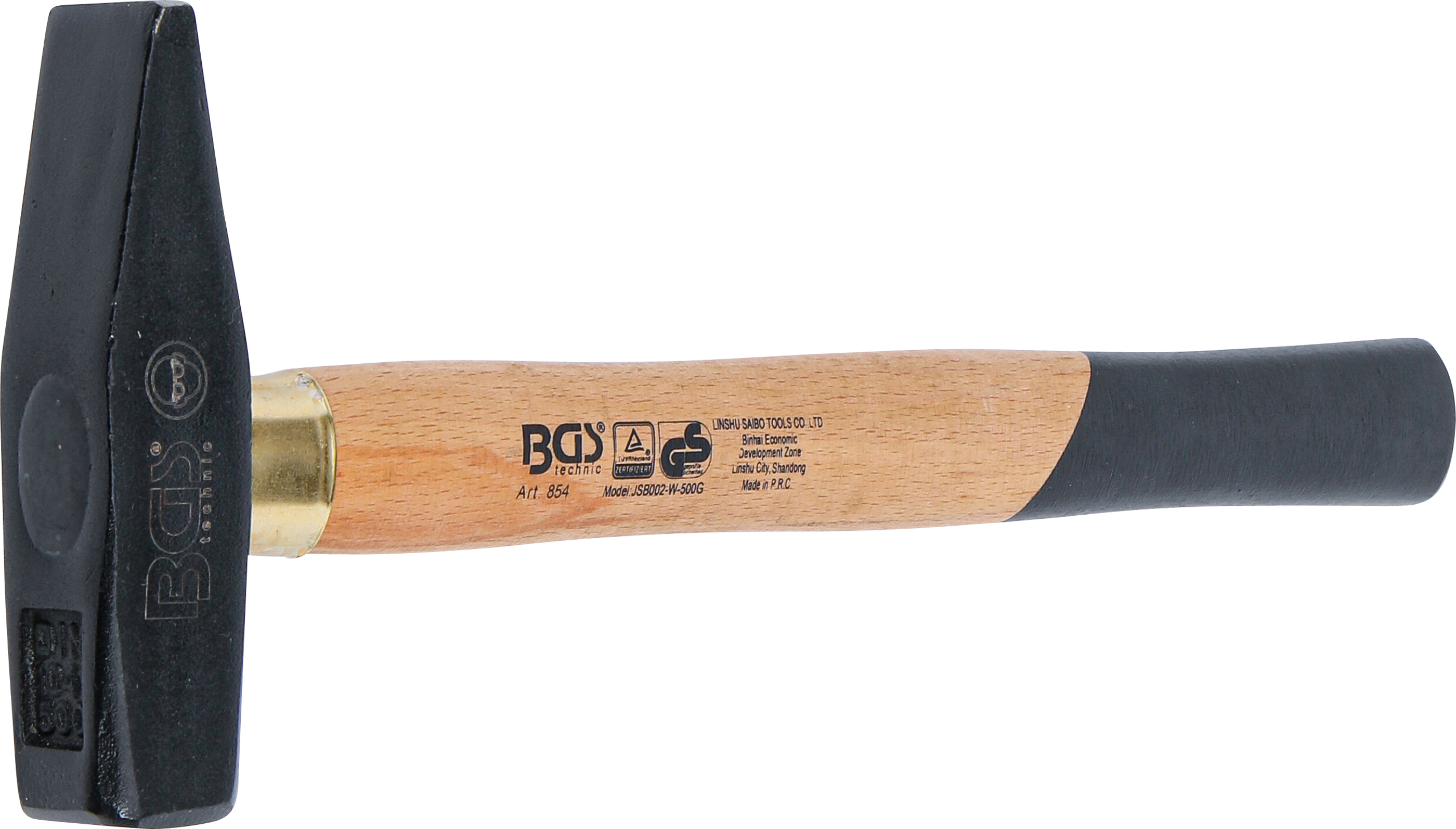 BGS Schlosserhammer | Holz-Stiel | DIN 1041 | 500 g