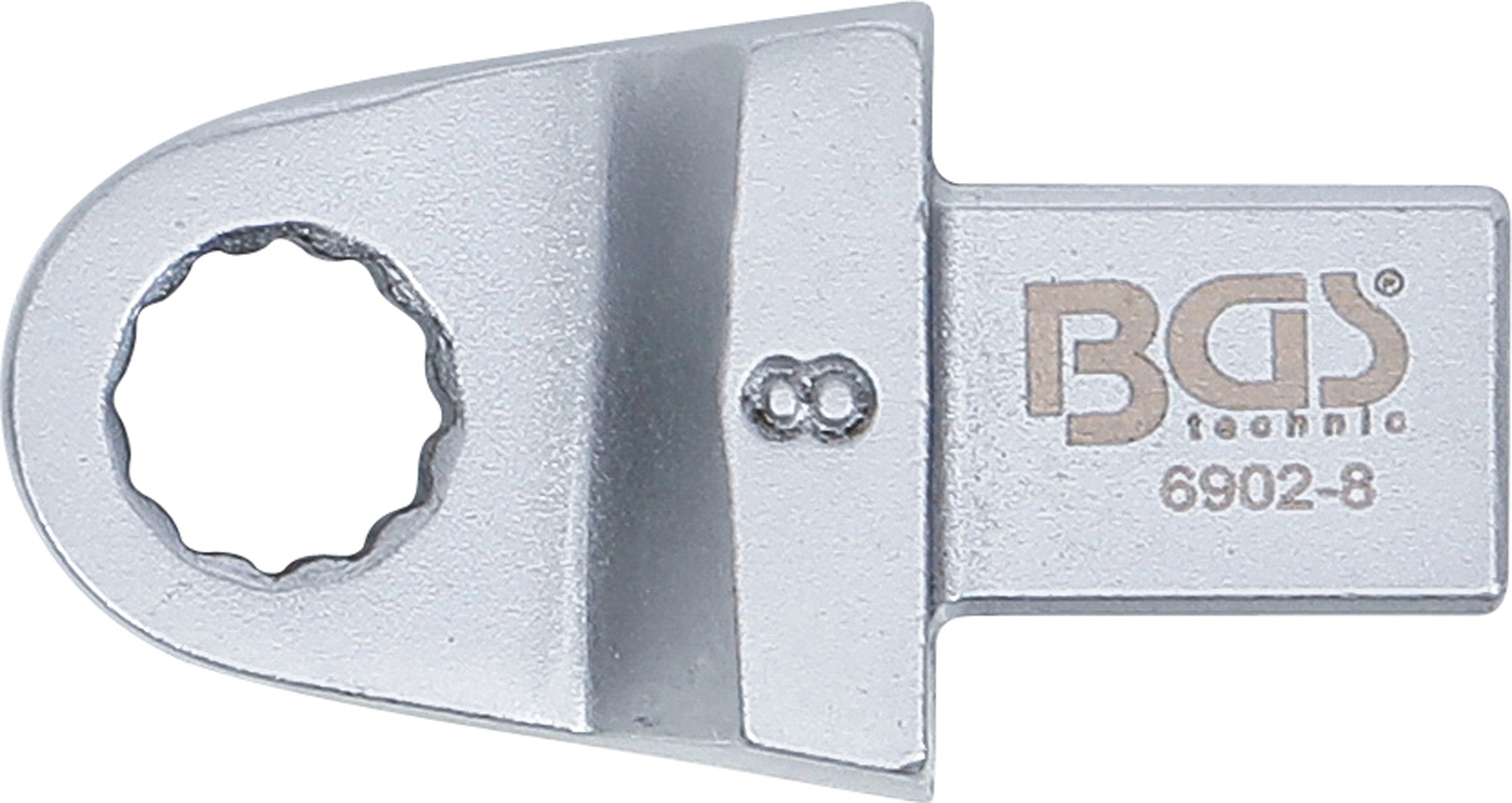 BGS Einsteck-Ringschlüssel | 8 mm | Aufnahme 9 x 12 mm