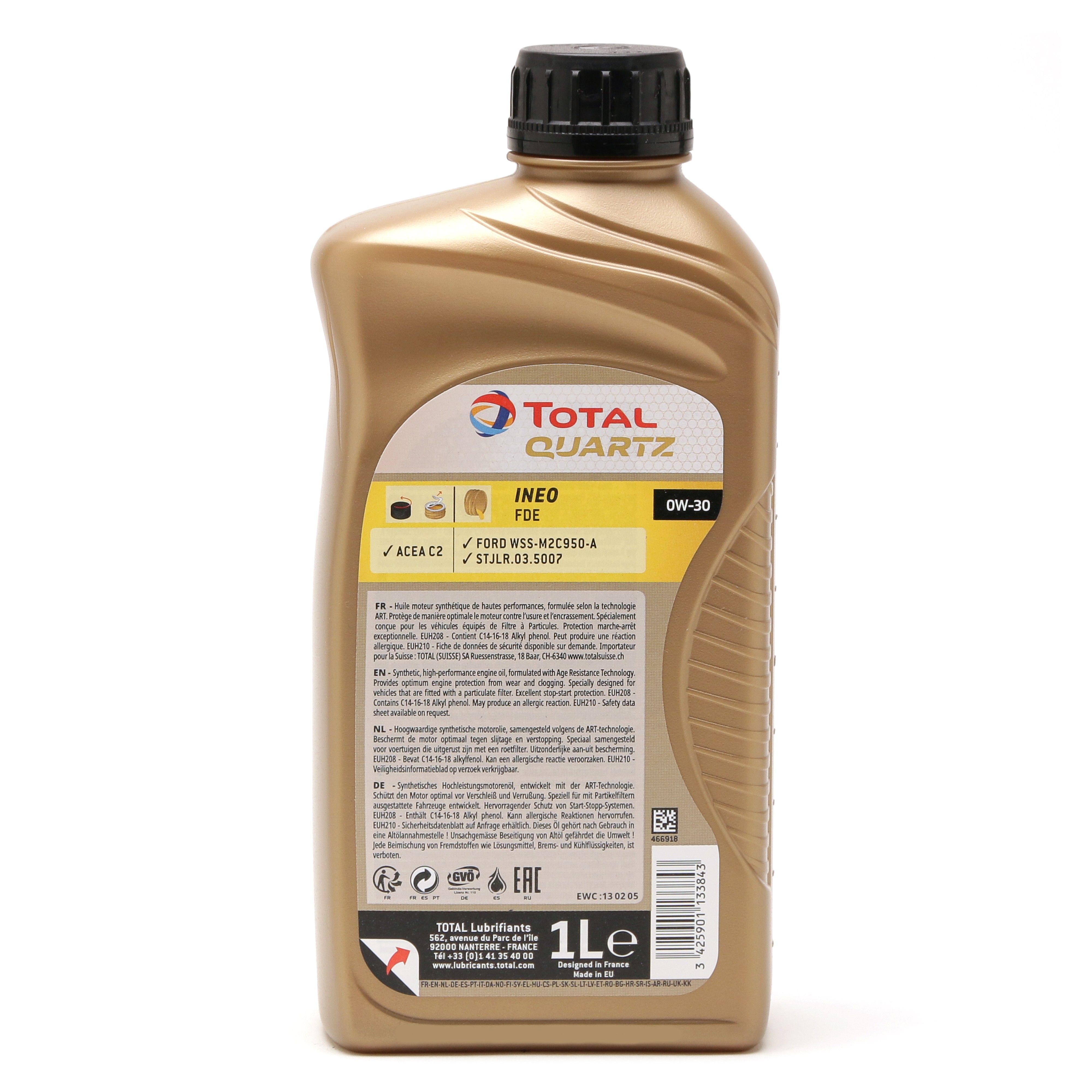 0W-30 Total Quartz Ineo FDE Motoröl 1 Liter