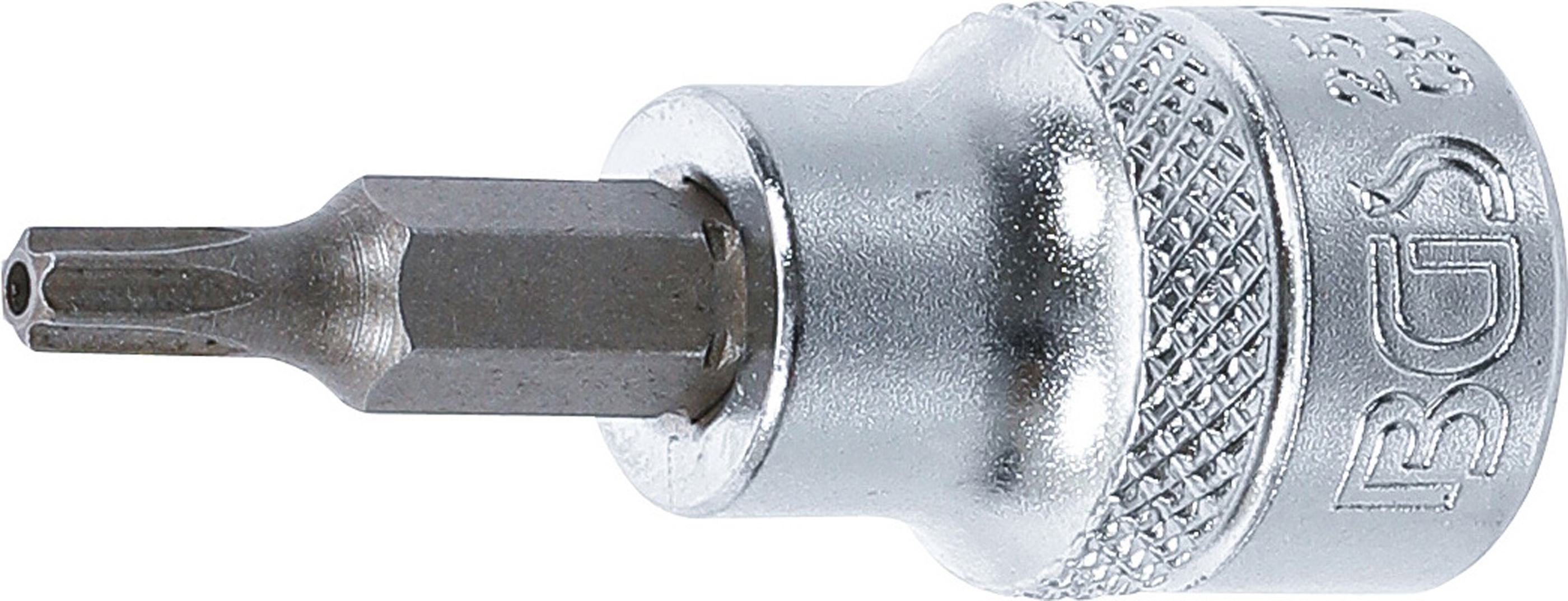 BGS Bit-Einsatz | Antrieb Innenvierkant 10 mm (3/8") | T-Profil (für Torx) mit Bohrung T20