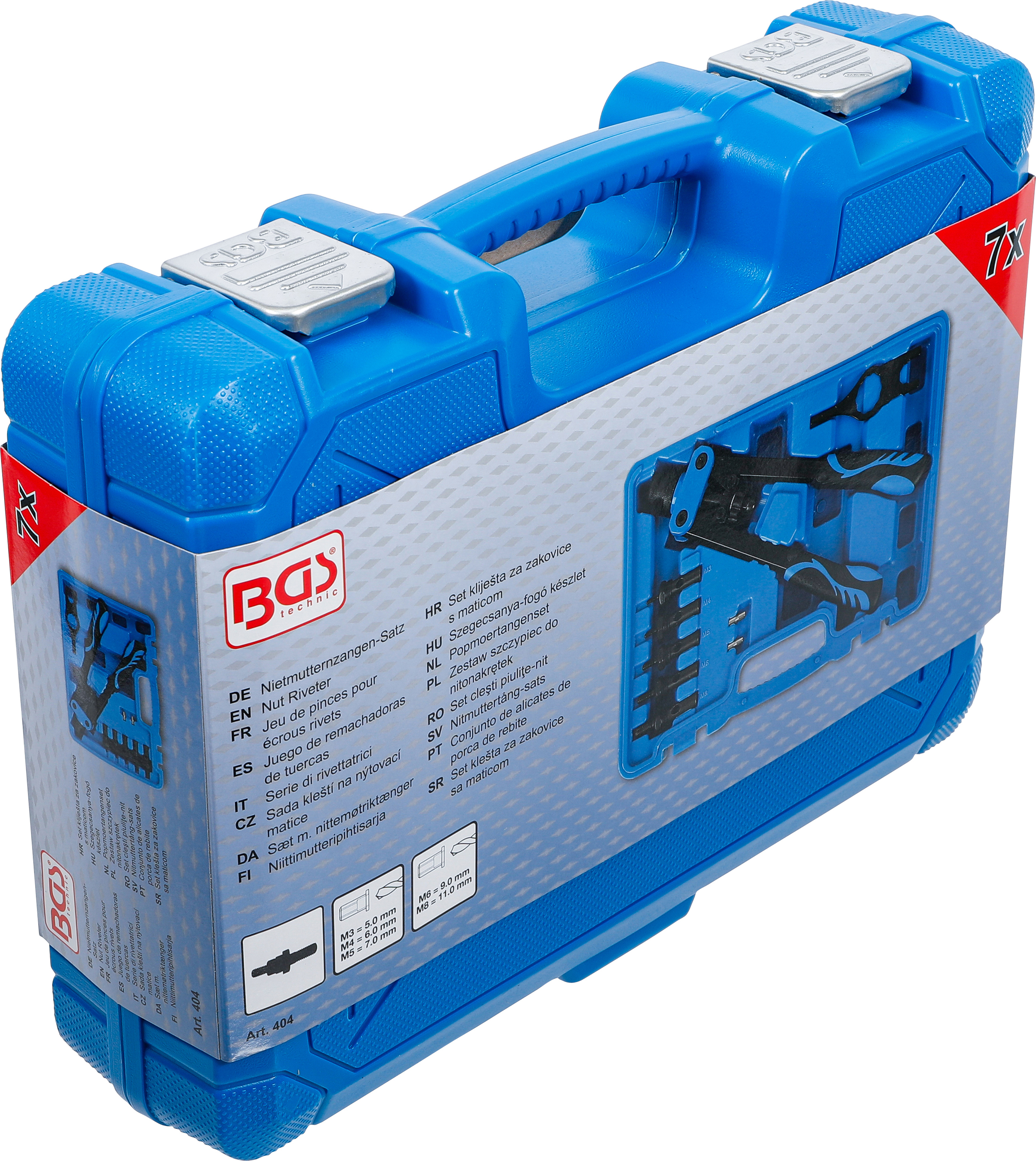 BGS Nietmutternzangen-Satz | M3 - M8 | 7-tlg.