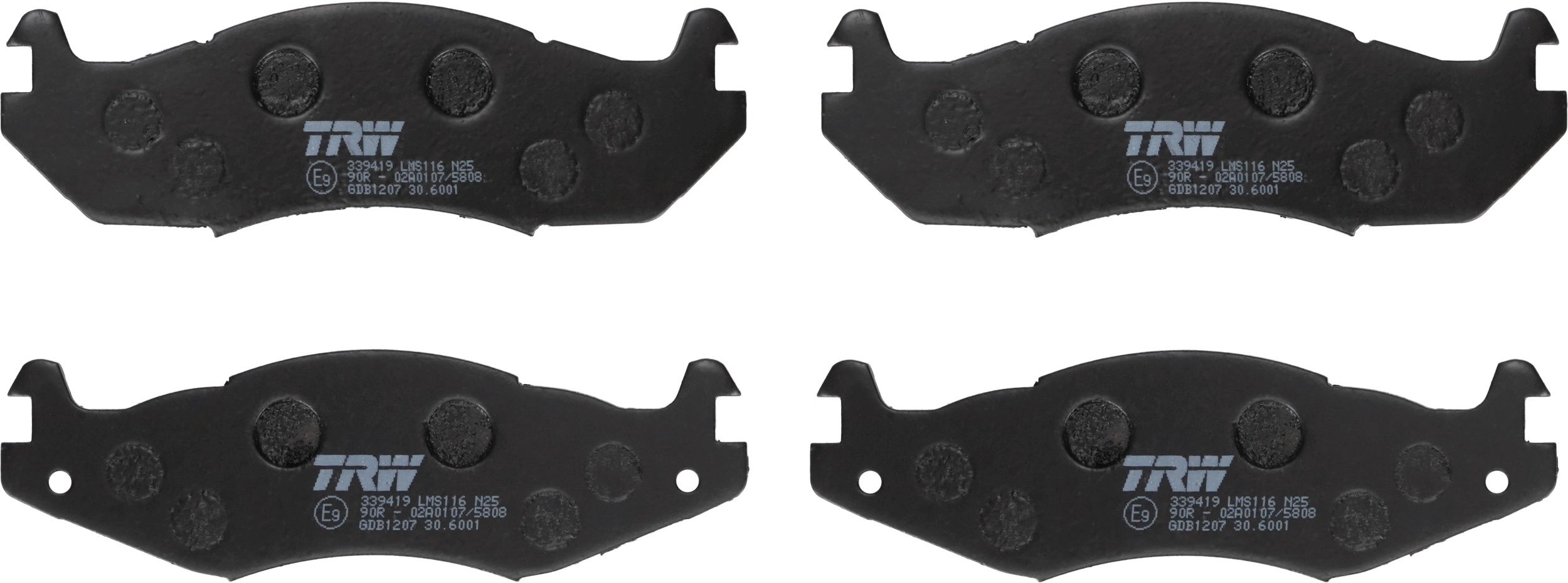 Bremsbelagsatz vorne , passt zu: CHEVROLET CAPRICE; HUMMER HUMMER H1; JEEP CHEROKEE, CJ5 - CJ8, COMANCHE, GRAND WAGONEER, WRANGLER I 2.1D-6.5D 09.79-12.04