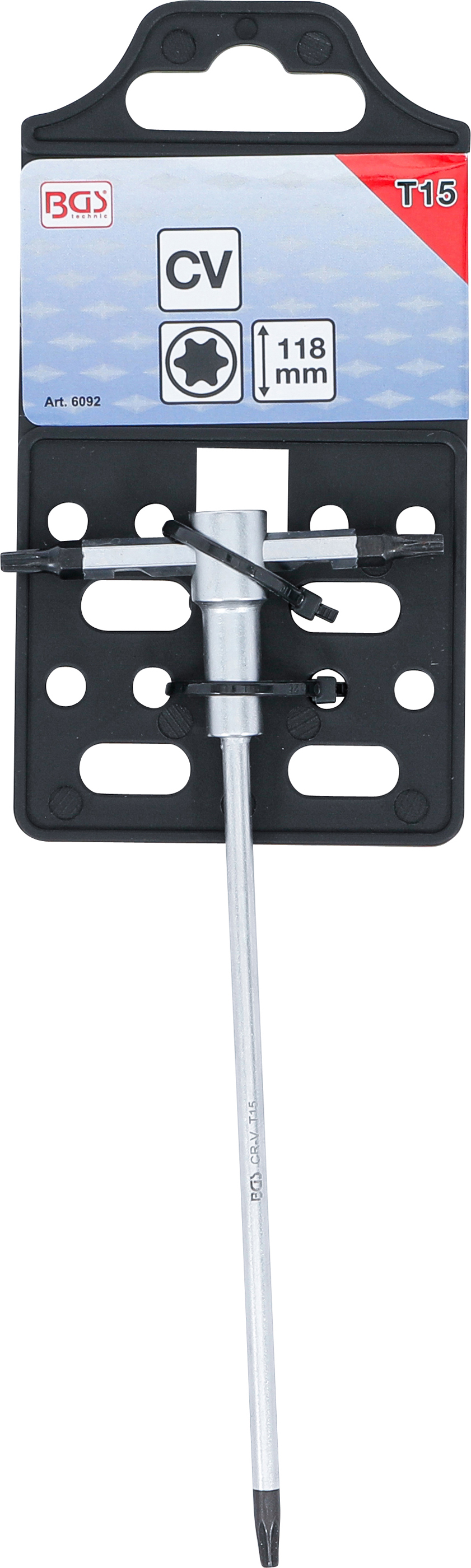 BGS Schraubendreher mit T-Gleitgriff | T-Profil (für Torx) | T15