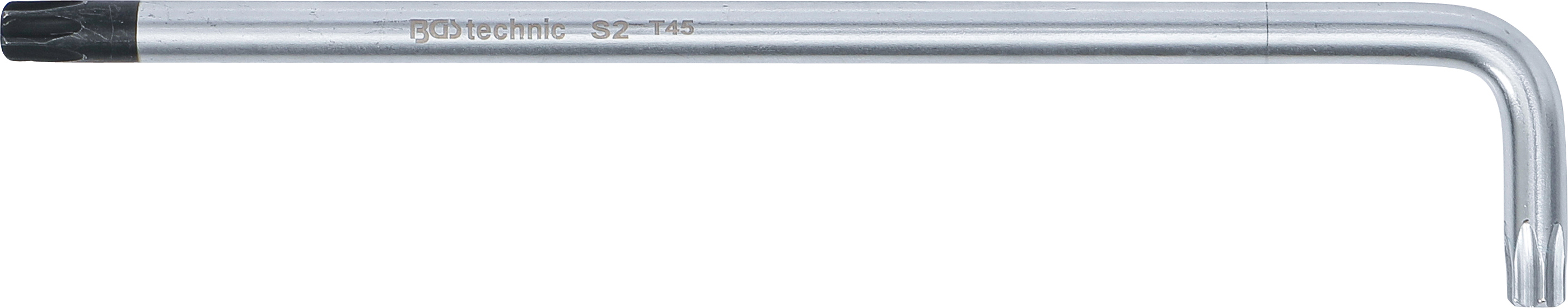 BGS Winkelschlüssel | extra lang | T-Profil (für Torx) mit/ohne Bohrung T45