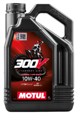 Öl für 4T Motoren MOTUL 300V Racing/Off Road 10W40 4l >JASO MA2 synthetisch Ester