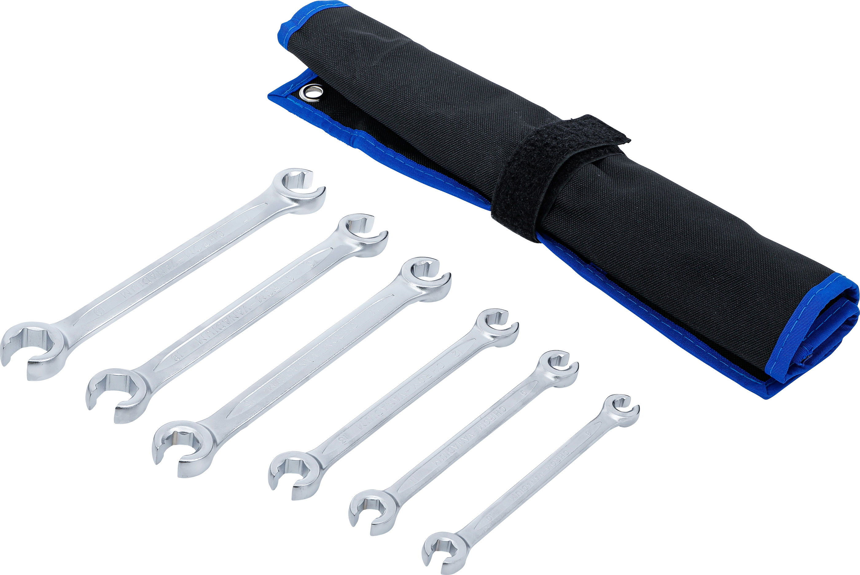 BGS Offener Doppel-Ringschlüssel-Satz | SW 8 x 10 - 17 x 19 mm | 6-tlg.