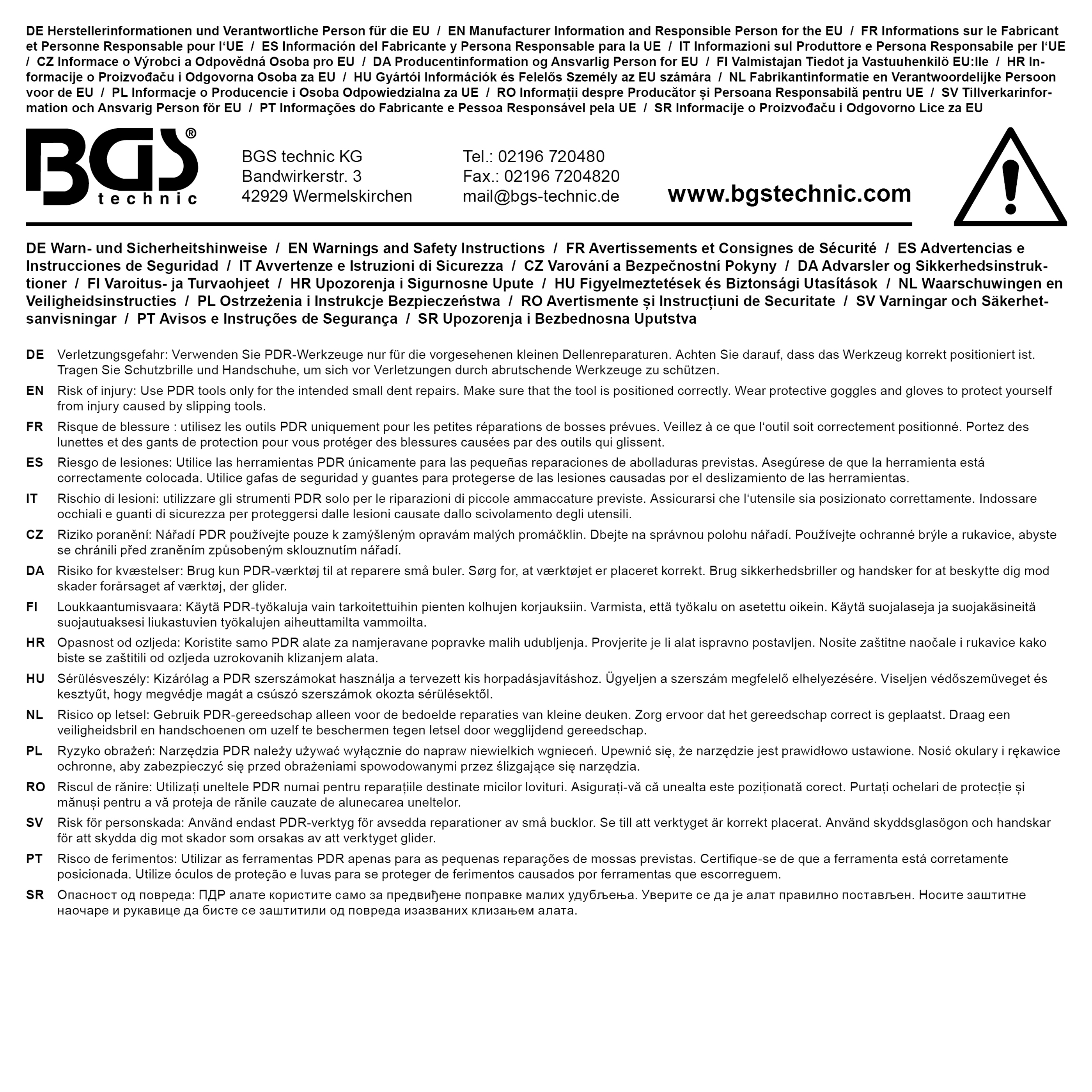 BGS Gleithammer | für Art. 865