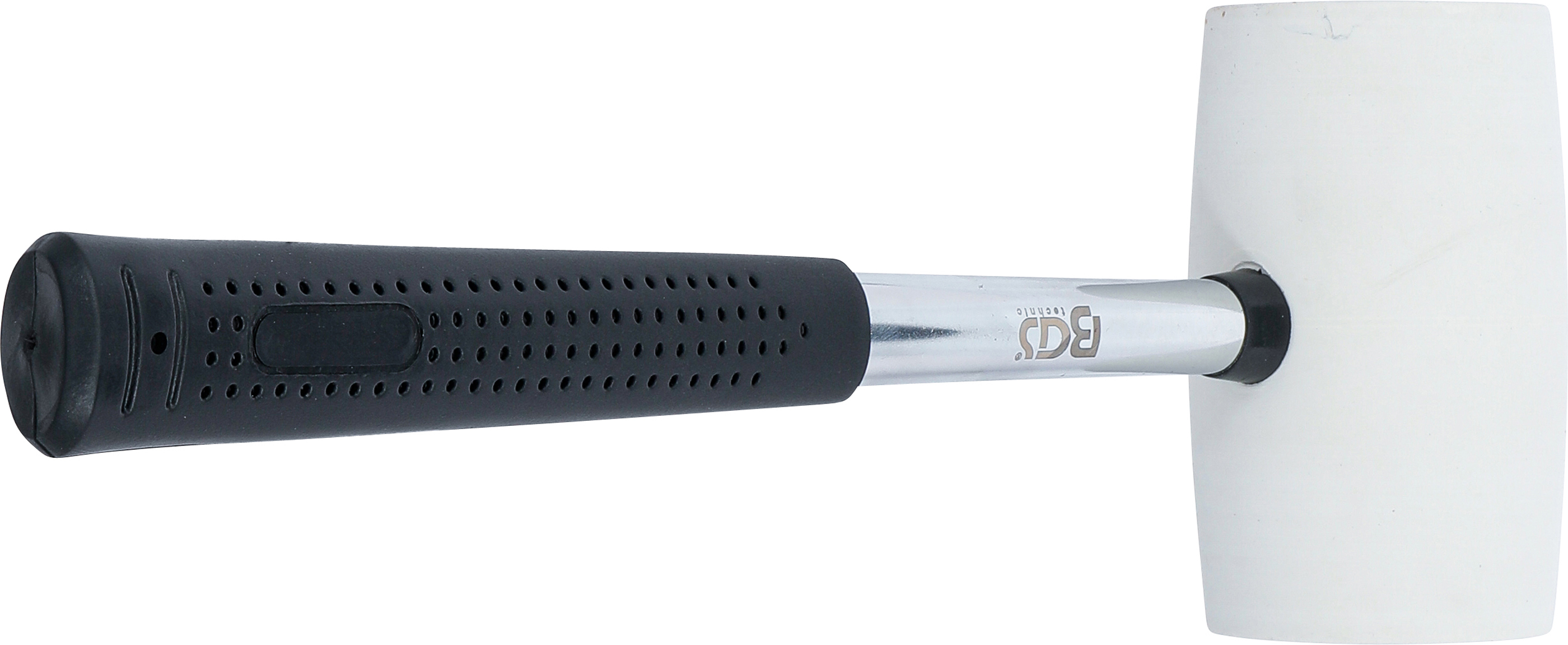BGS Gummihammer | Metall-Stiel | weißer Kopf | Ø 64 mm | 750 g