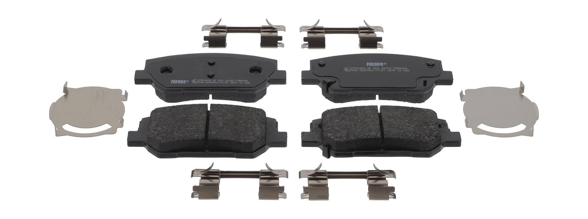 Bremsbelagsatz, Scheibenbremse