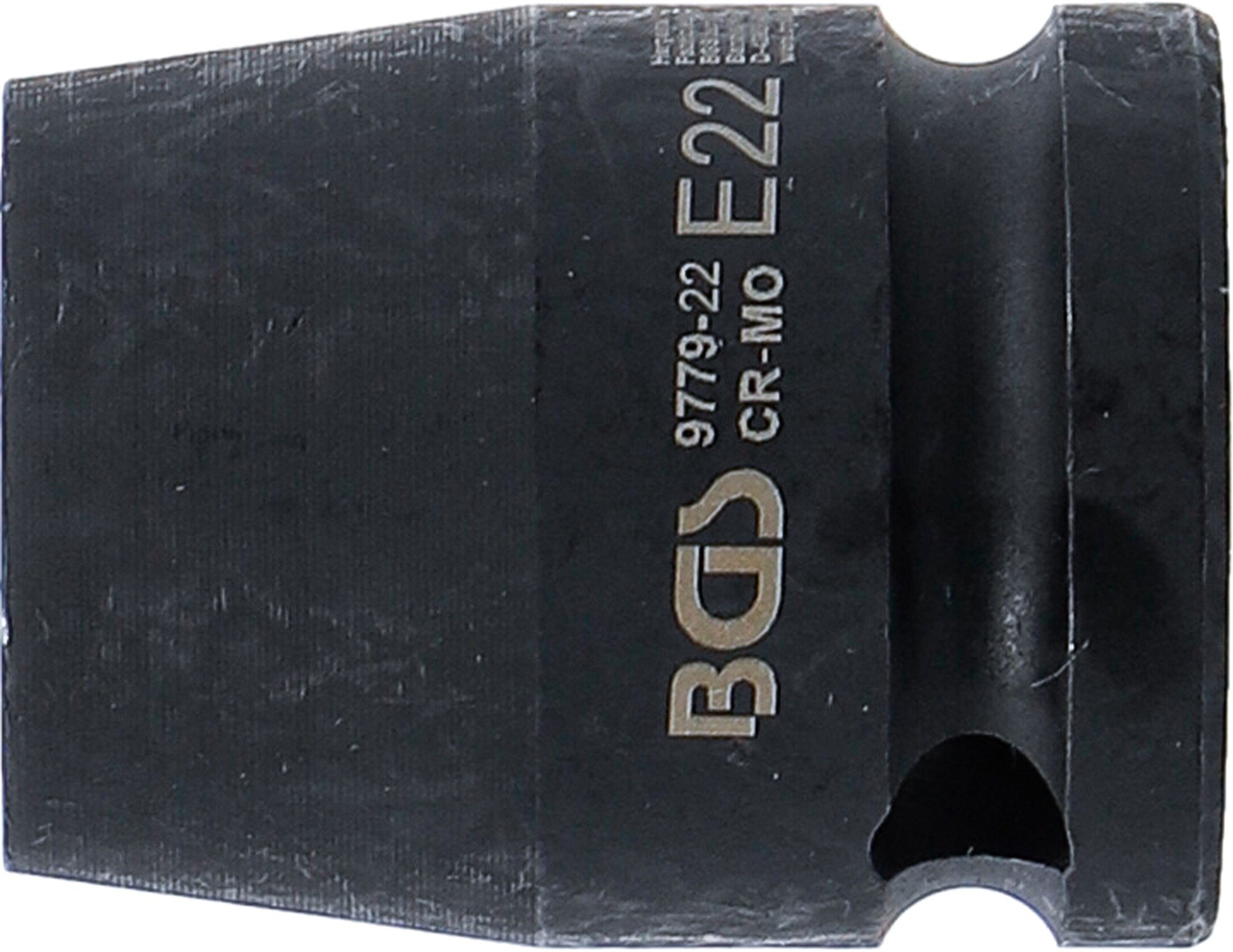 BGS Kraft-Steckschlüssel-Einsatz E-Profil | Antrieb Innenvierkant 12,5 mm (1/2") | SW E22