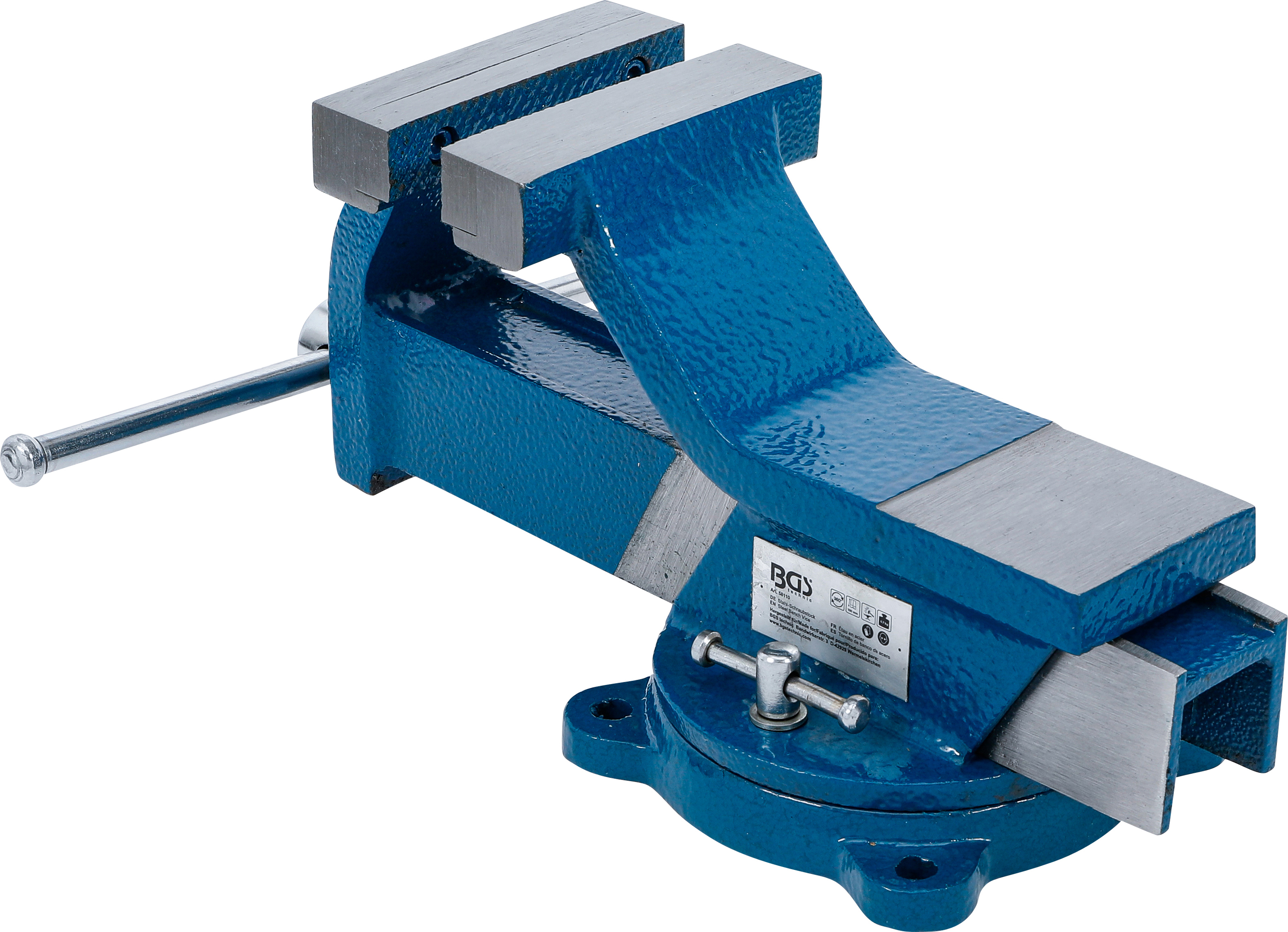 BGS Stahl-Schraubstock | geschmiedet | 100 mm Spannbacken