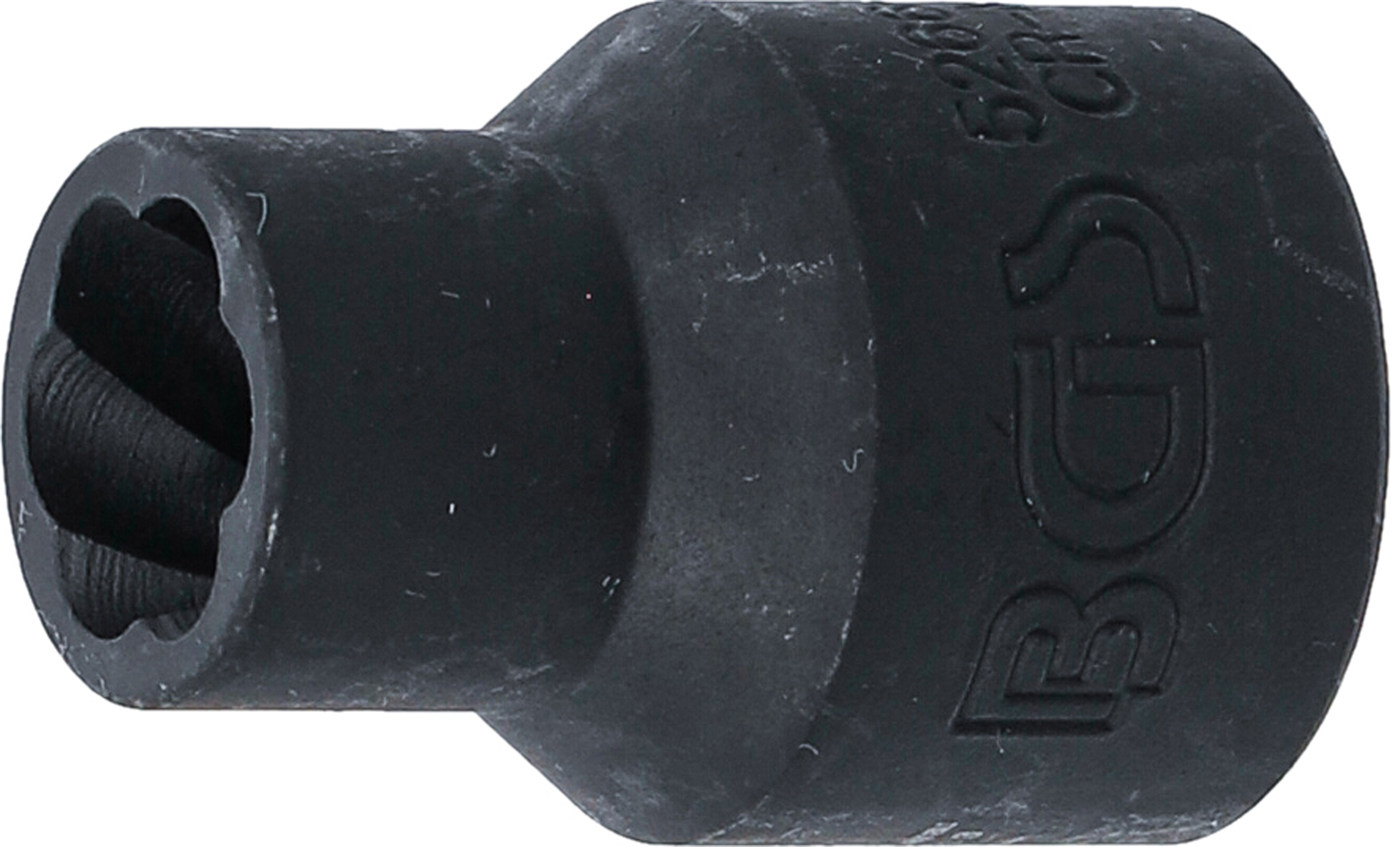 BGS Spiral-Profil-Steckschlüssel-Einsatz / Schraubenausdreher | Antrieb Innenvierkant 12,5 mm (1/2") | SW 11 mm